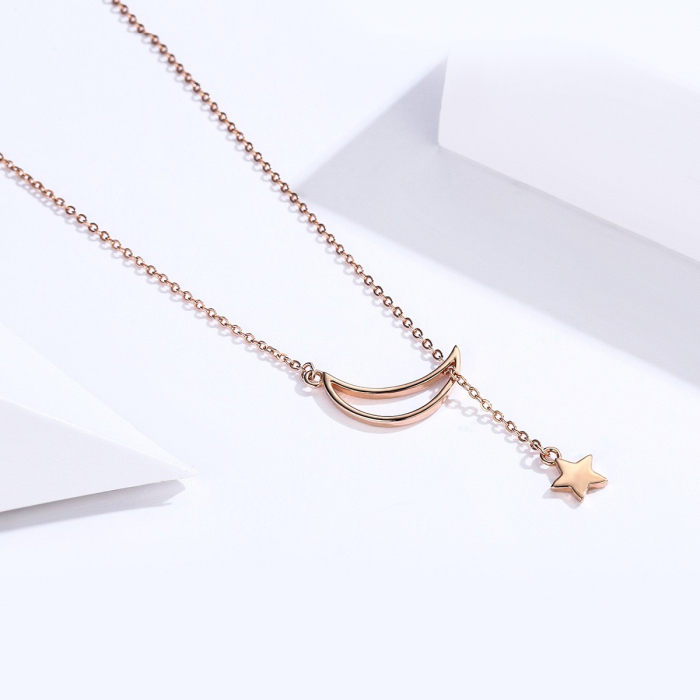 Colier din argint Venus and Moon Rose [3]