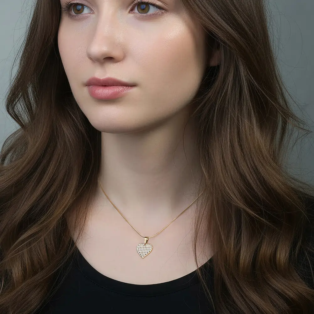 Colier Statement cu Perle Shell Amour Auriu [4]