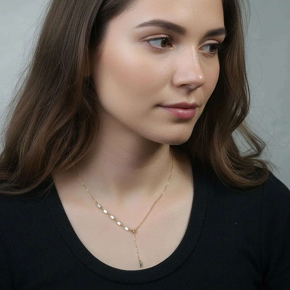 Colier Statement Lariat Auriu [4]