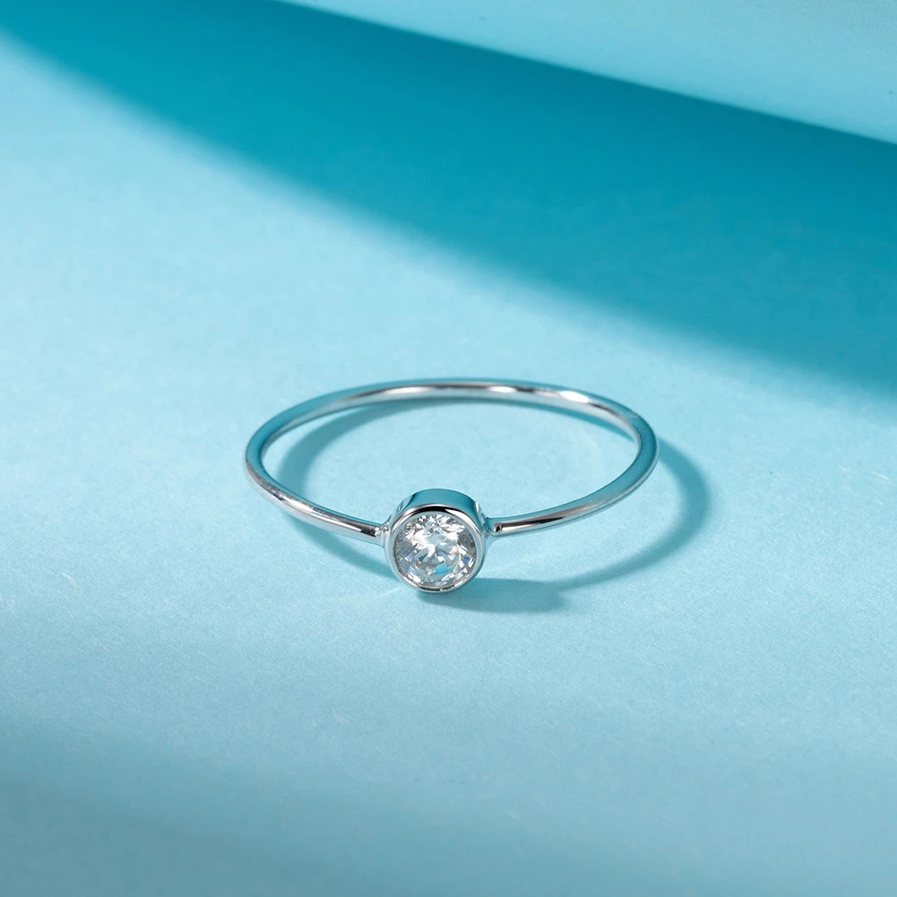 Inel din Argint Elegance Solitaire Silver [2]