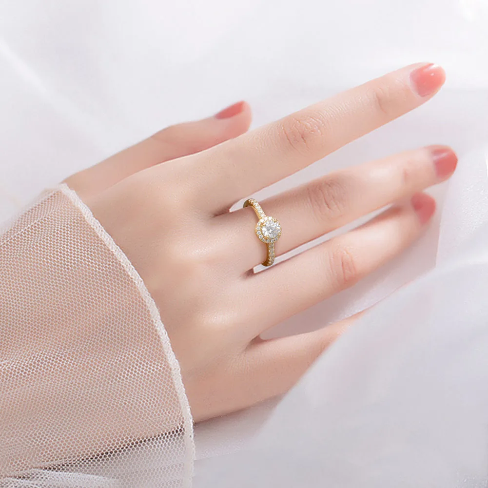 Inel din Argint Elegant Halo Silver [3]