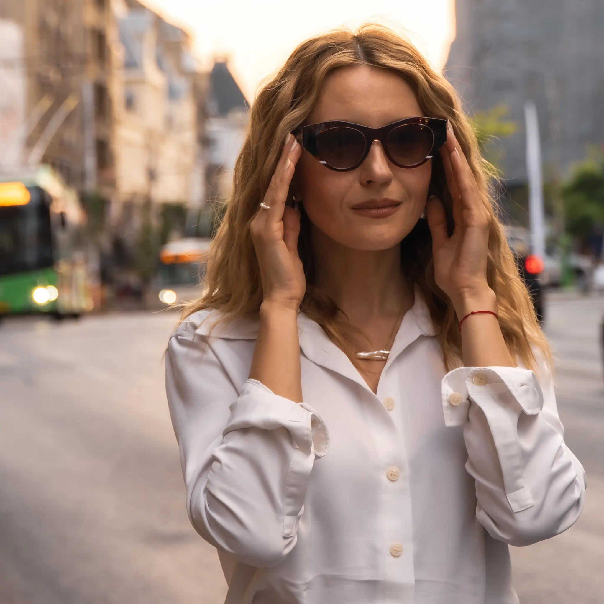 Ochelari de Soare NURIA cu Ramă Angulară Riviera Ruby Tortoise [6]