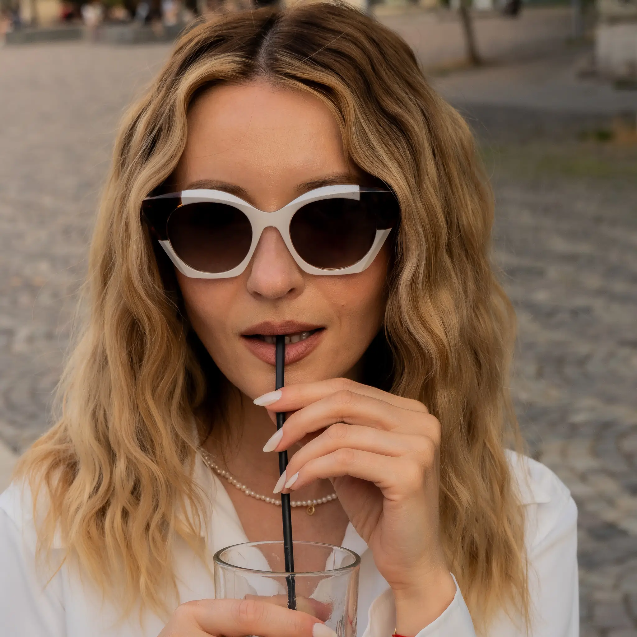 Ochelari de Soare NURIA cu Ramă Cat-Eye Eclipse Elegance Beige Tortoise [5]