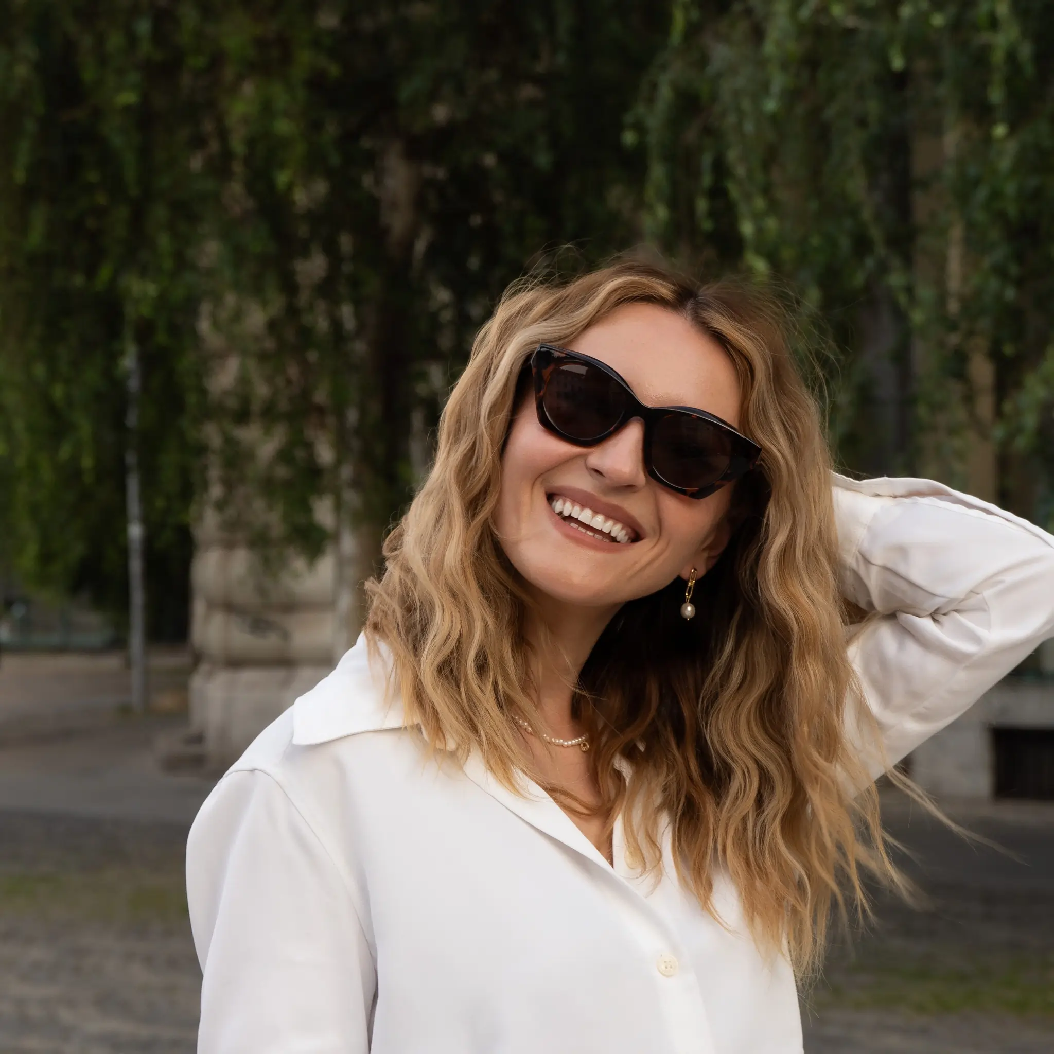 Ochelari de Soare NURIA cu Ramă Cat-Eye Eclipse Elegance Olive Tortoise [6]