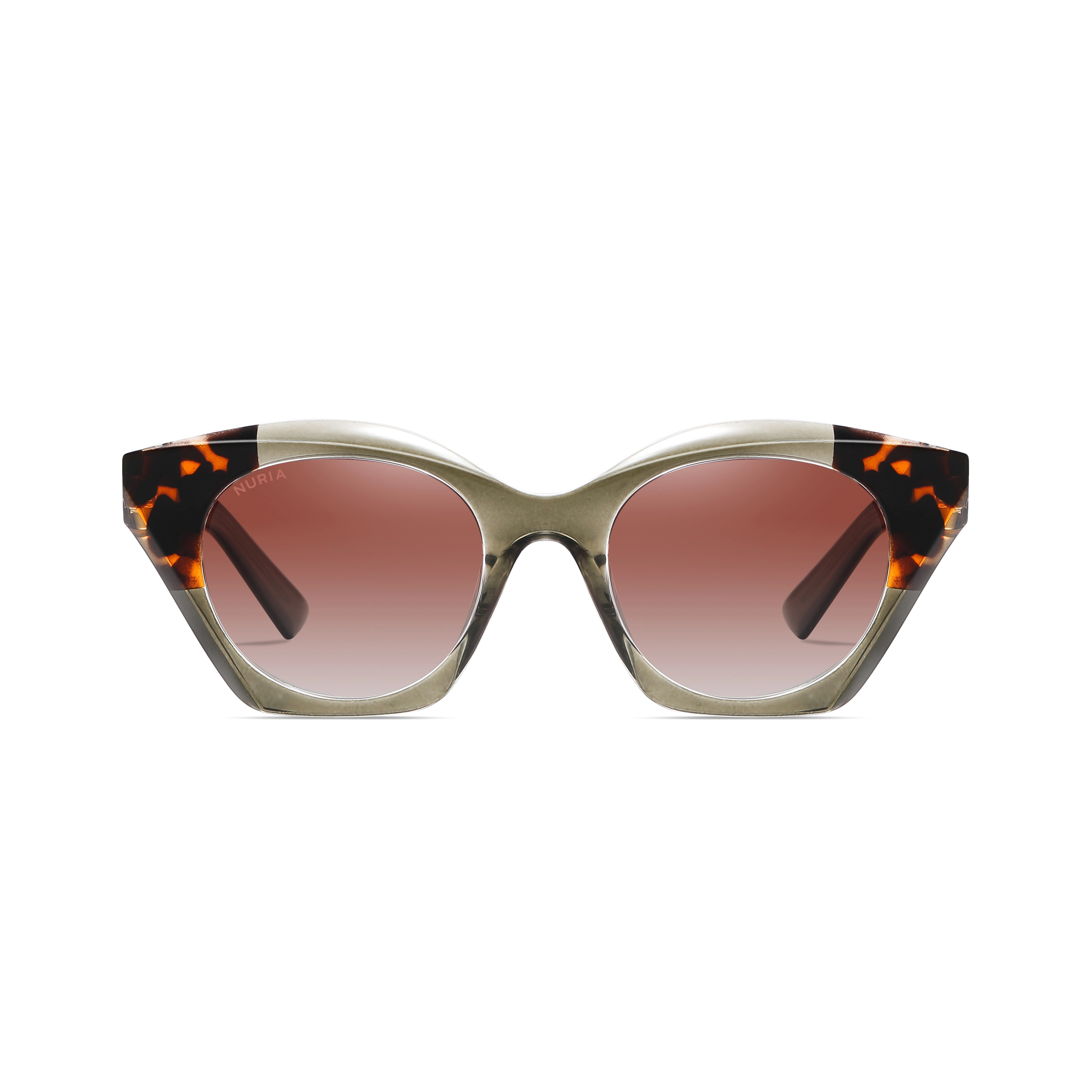 Ochelari de Soare NURIA cu Ramă Cat-Eye Eclipse Elegance Olive Tortoise [2]
