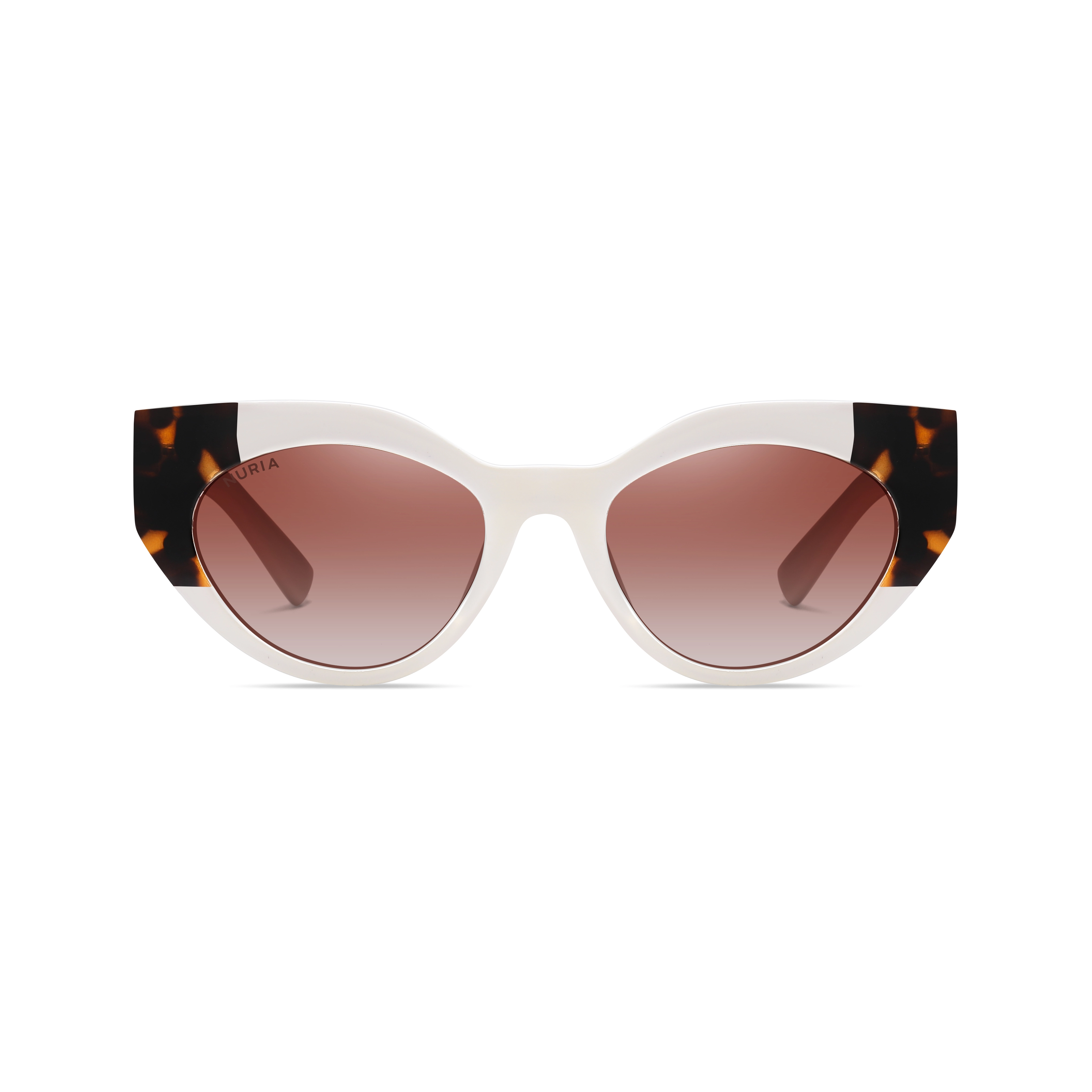 Ochelari de Soare NURIA cu Ramă Cat-Eye Santiago Sunset Beige Tortoise [2]