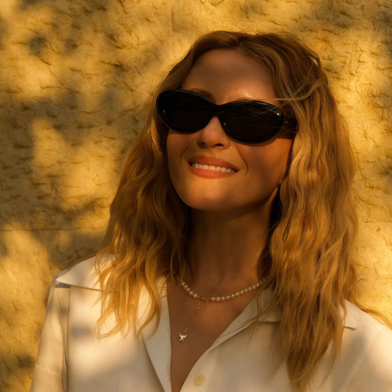 Ochelari de Soare NURIA cu Ramă Cat-Eye Sunset Serenade Black [4]