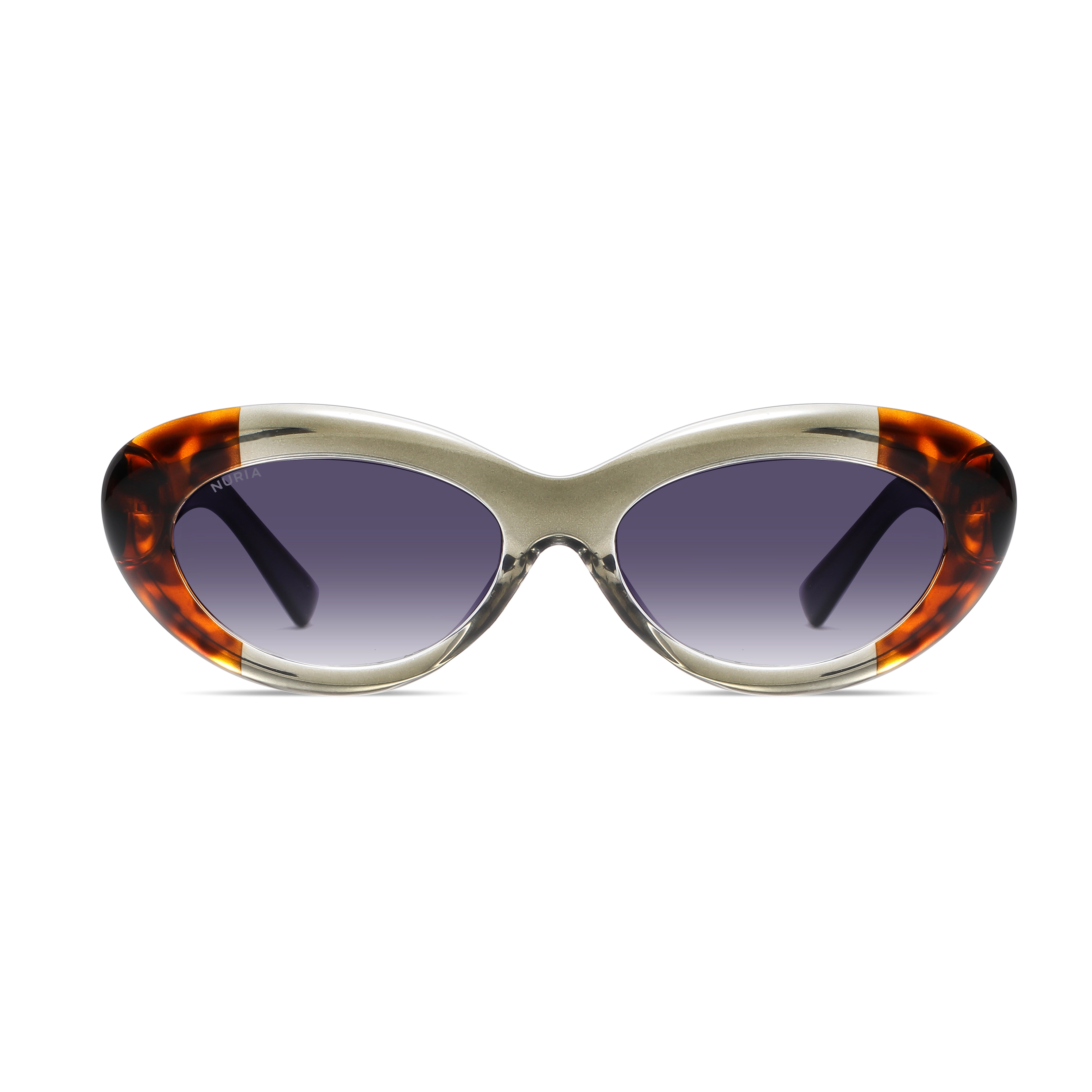 Ochelari de Soare NURIA cu Ramă Cat-Eye Sunset Serenade Olive Tortoise [2]
