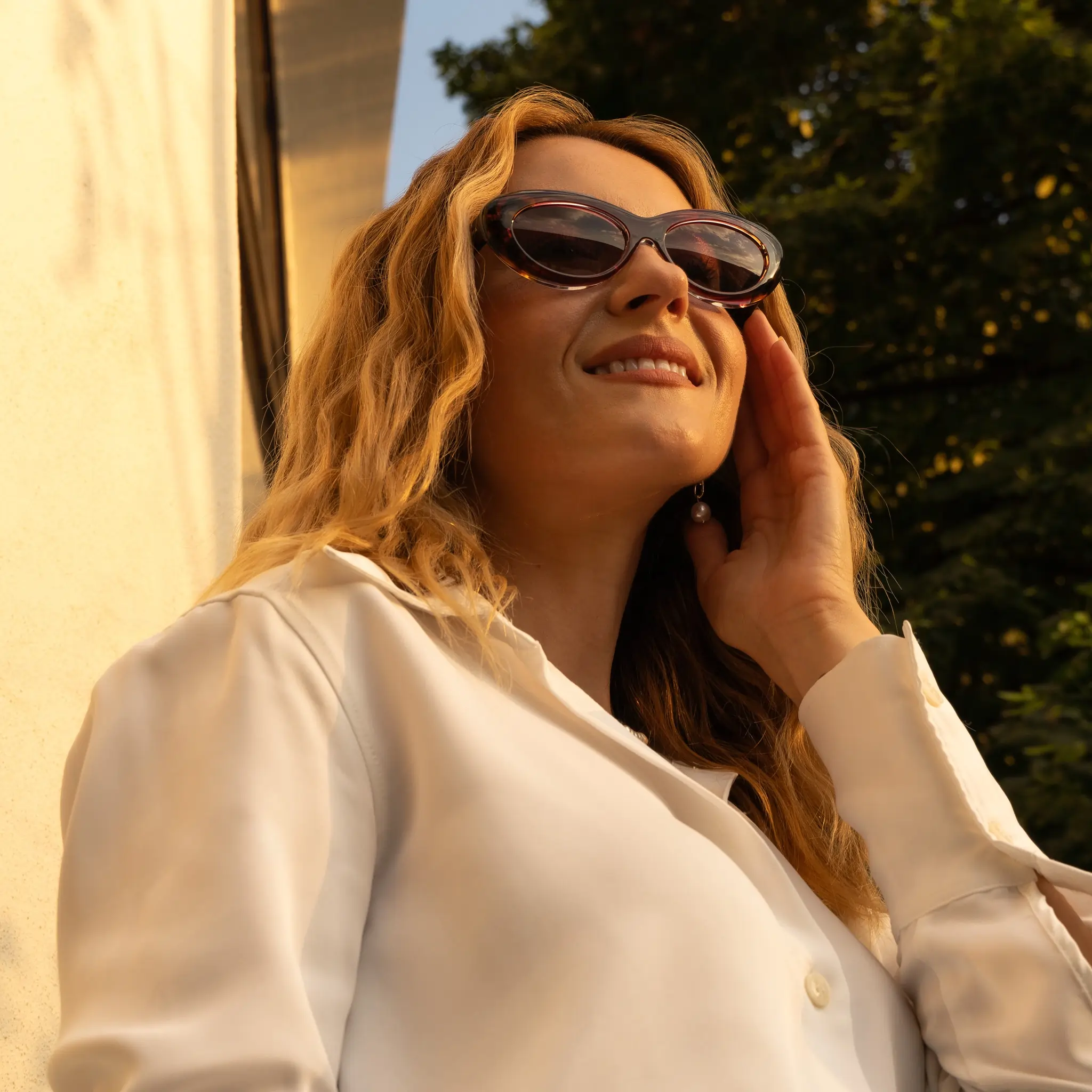 Ochelari de Soare NURIA cu Ramă Cat-Eye Sunset Serenade Ruby Tortoise [7]