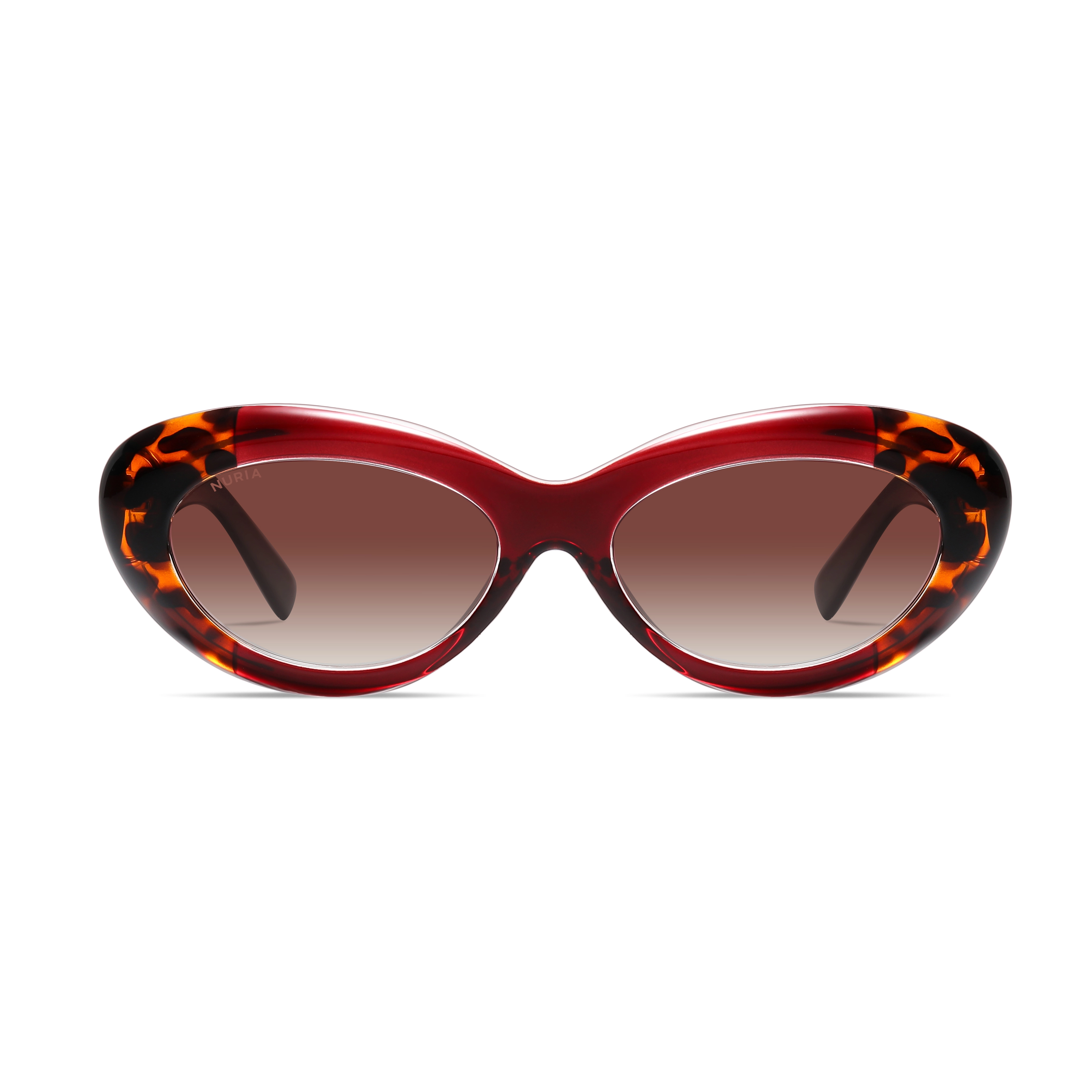 Ochelari de Soare NURIA cu Ramă Cat-Eye Sunset Serenade Ruby Tortoise [2]