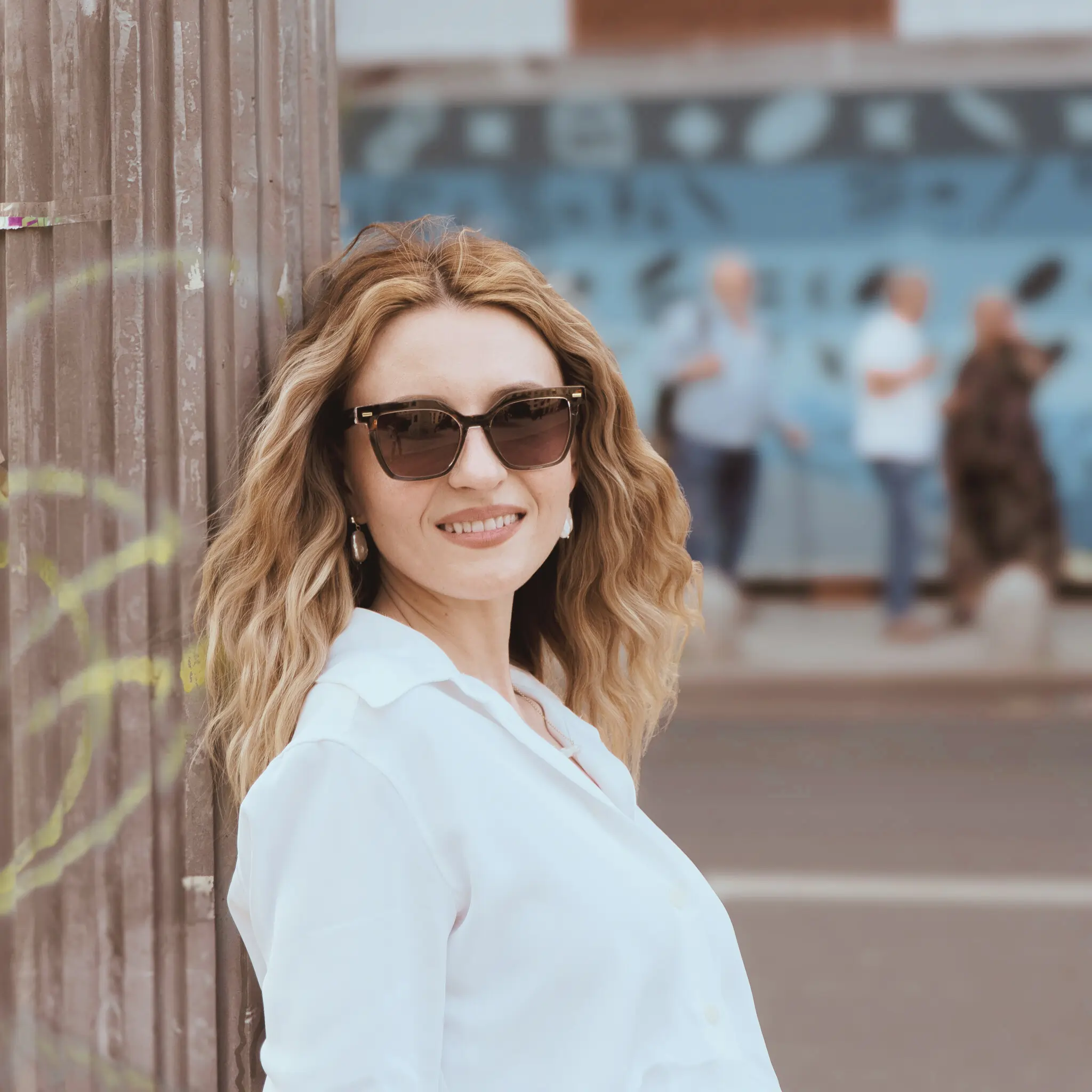 Ochelari de Soare NURIA cu Ramă Dreptunghiulară Spectra Prism Olive Tortoise [4]