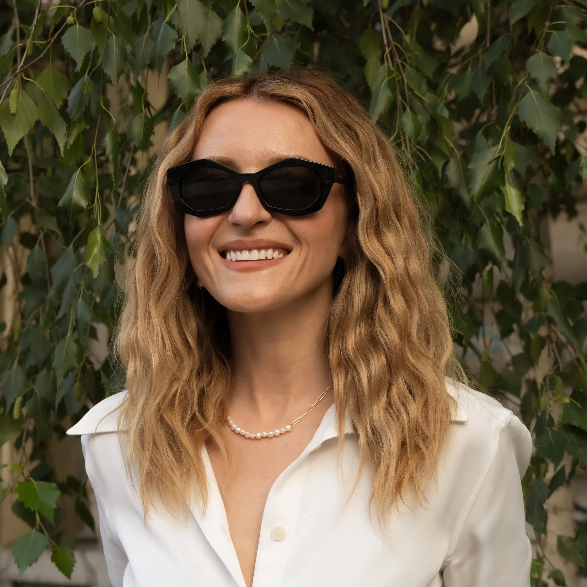 Ochelari de Soare NURIA cu Ramă Geometrică Midnight Cascade Black [4]