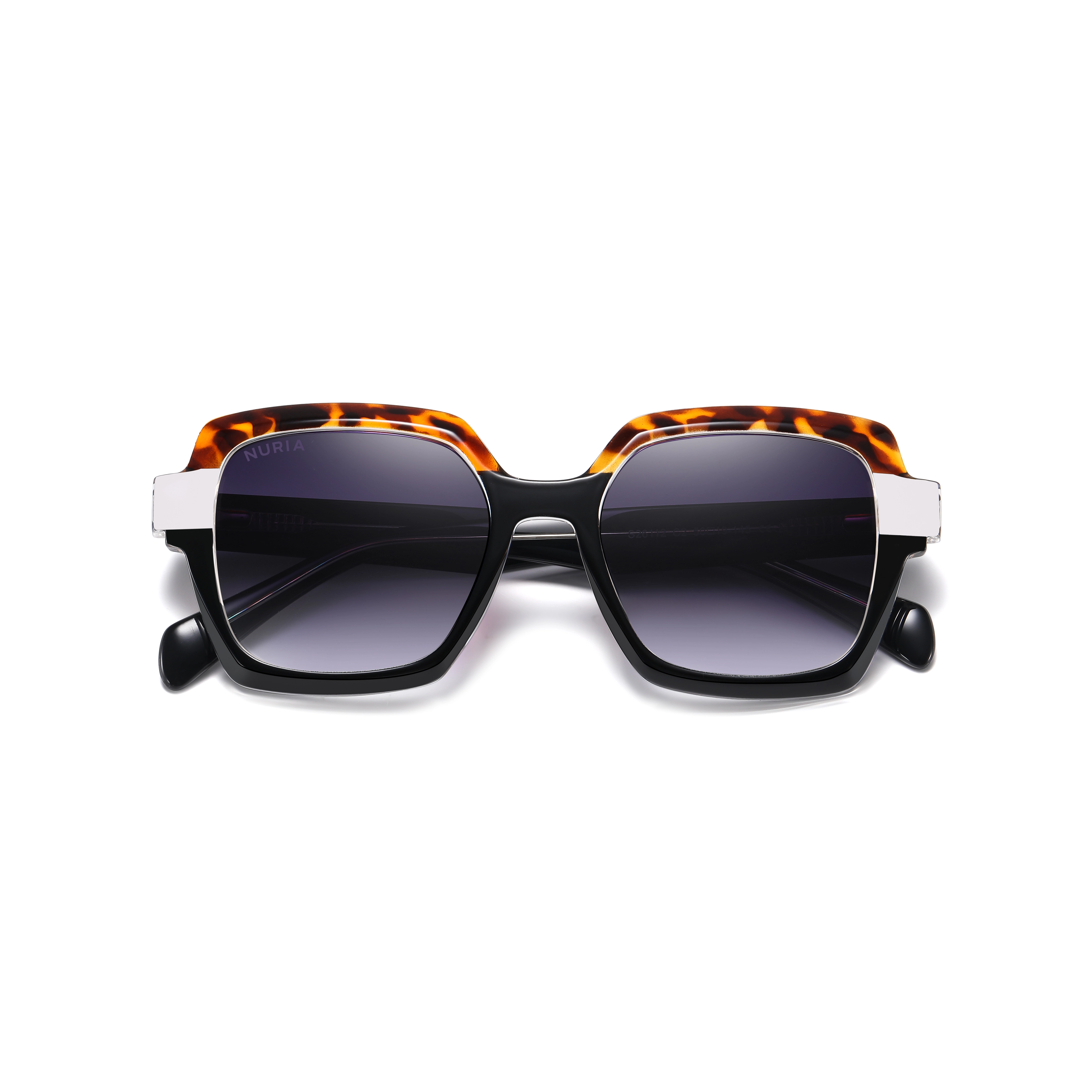Ochelari de Soare NURIA cu Ramă Pătrată Midnight Aura Black Tortoise [4]