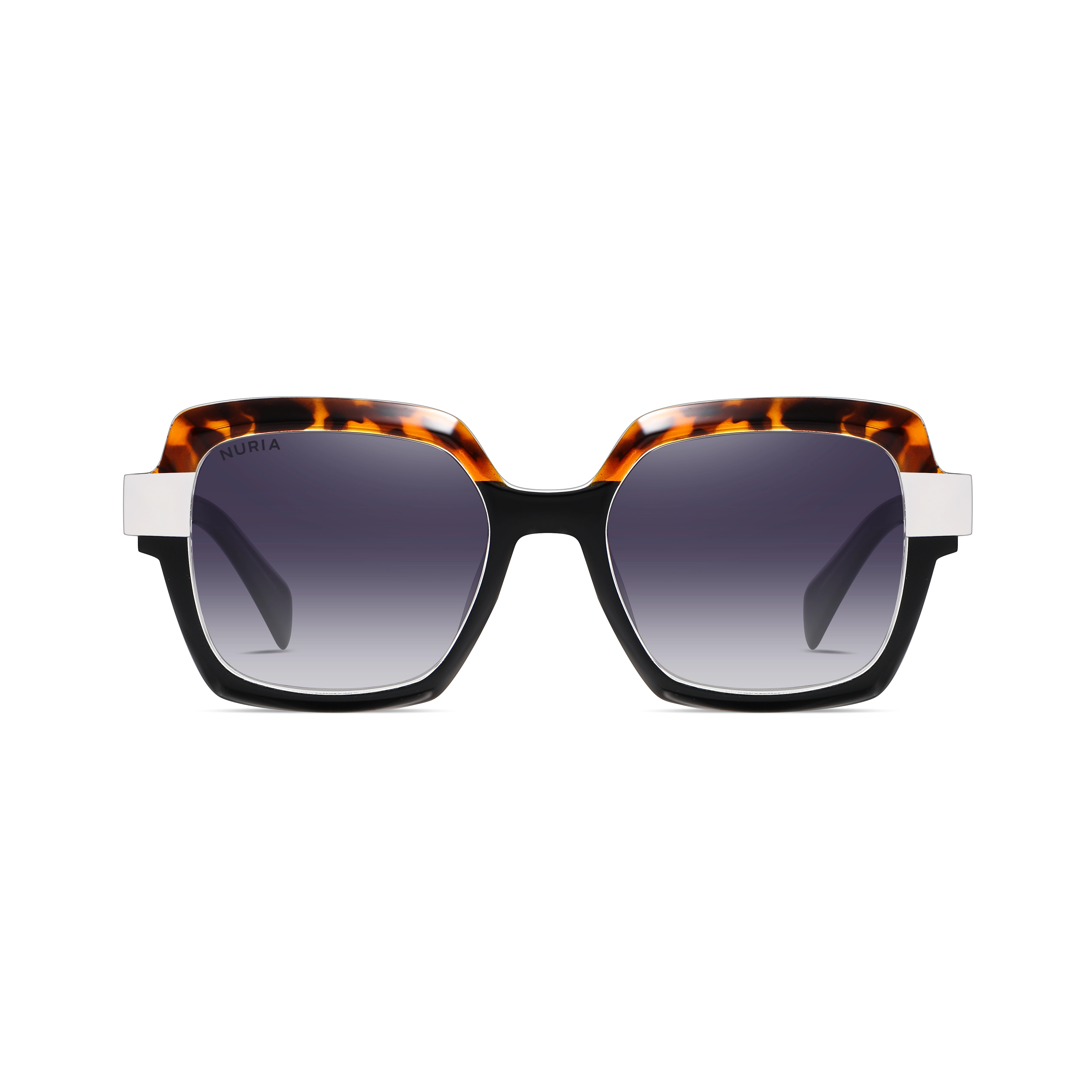 Ochelari de Soare NURIA cu Ramă Pătrată Midnight Aura Black Tortoise [2]