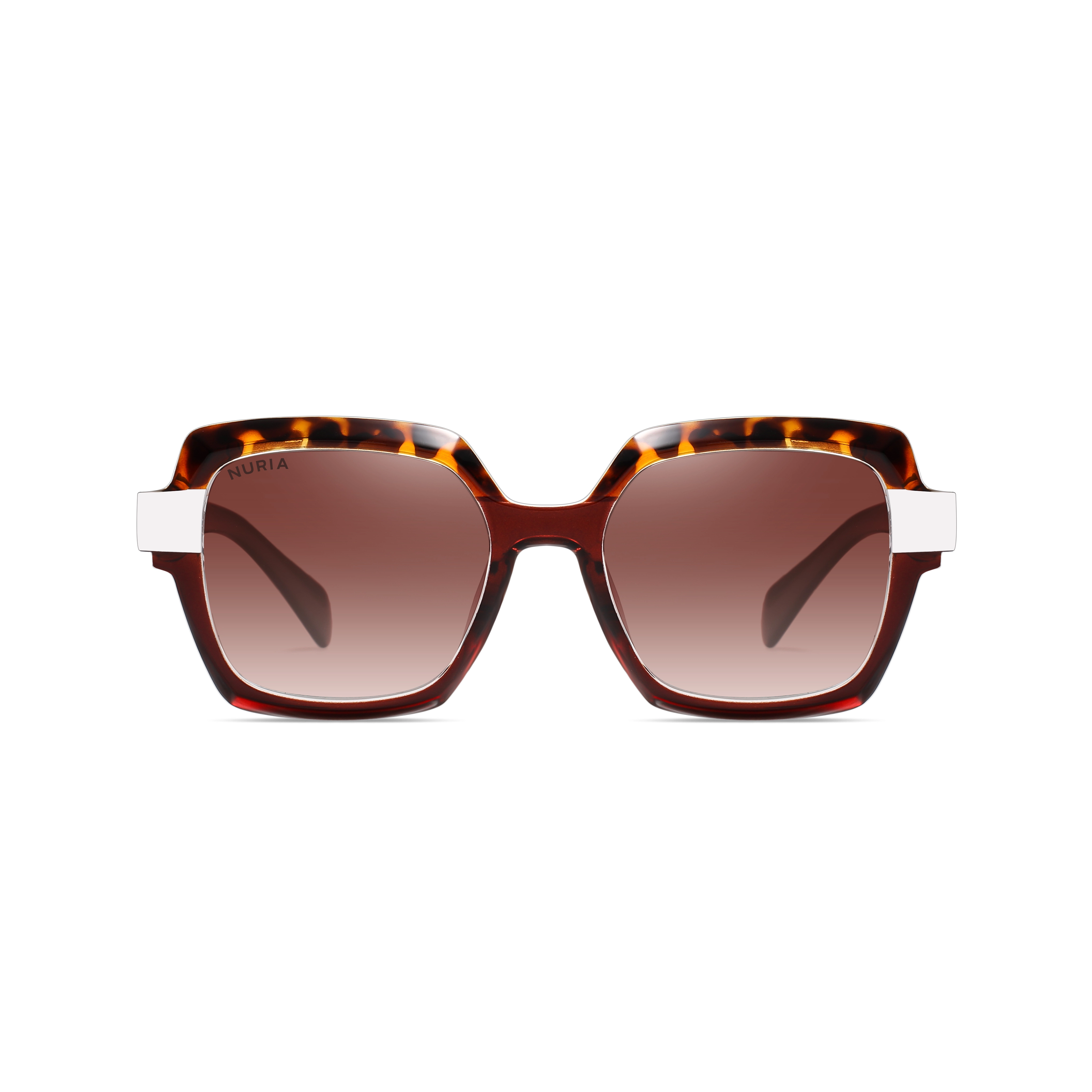 Ochelari de Soare NURIA cu Ramă Pătrată Midnight Aura Brown Tortoise [2]