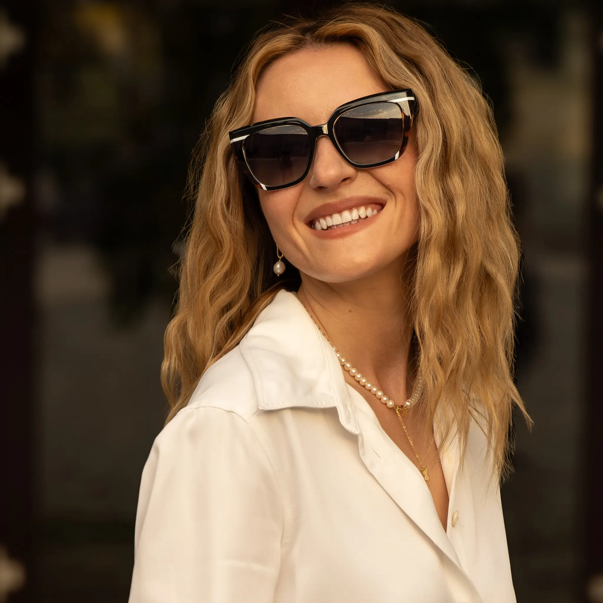 Ochelari de Soare NURIA cu Ramă Pătrată Stellar Edge Black Tortoise [5]