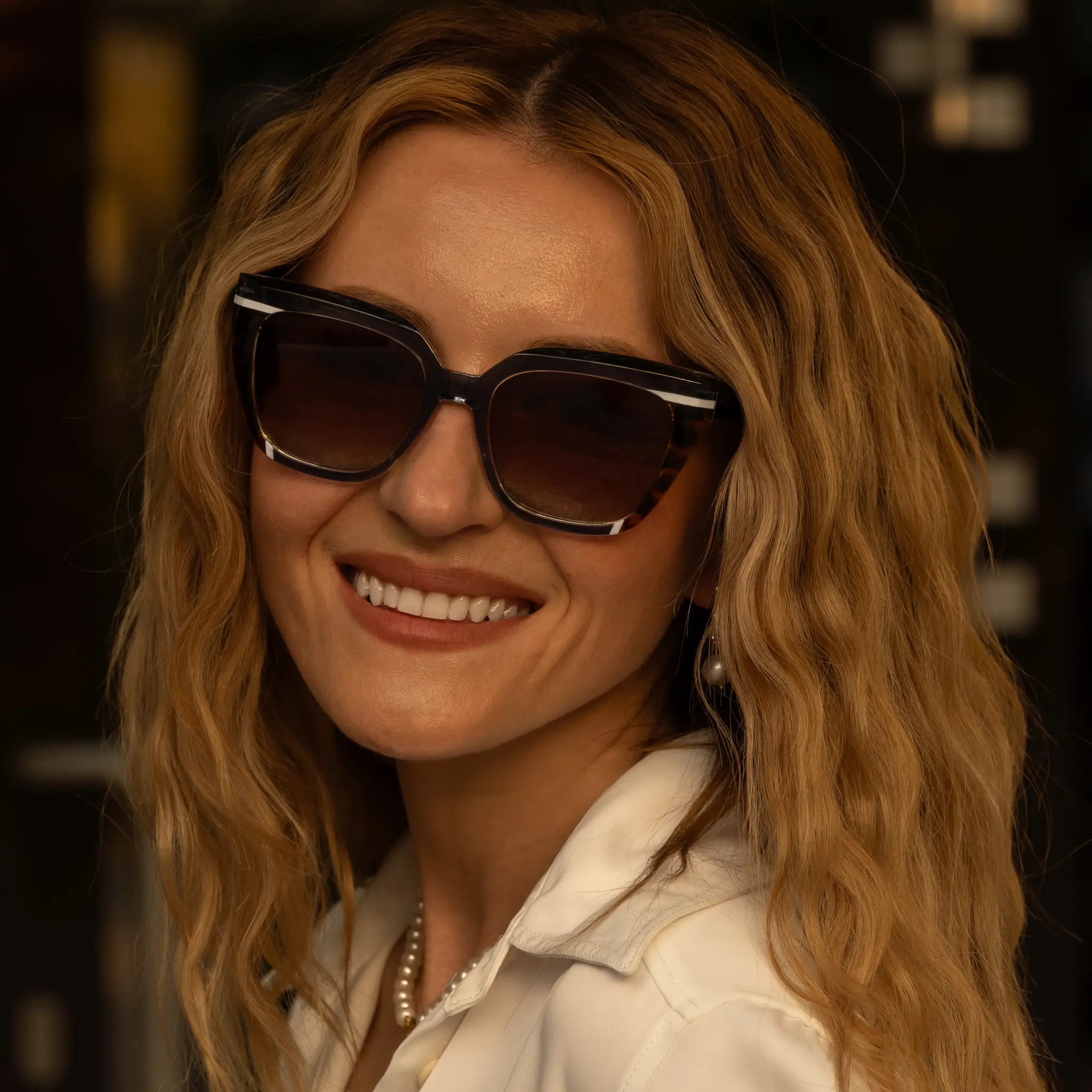 Ochelari de Soare NURIA cu Ramă Pătrată Stellar Edge Blue Tortoise [6]