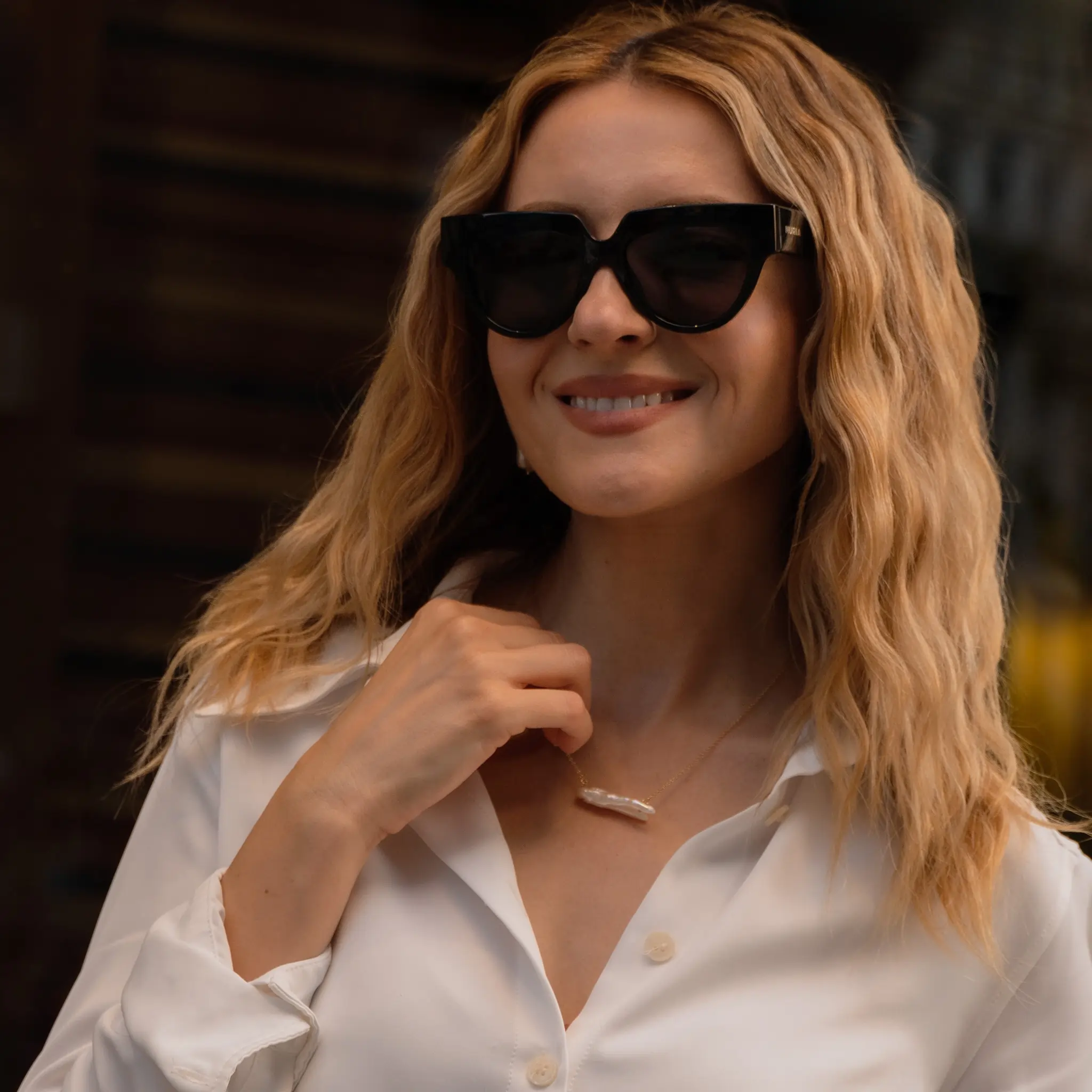 Ochelari de Soare NURIA cu Ramă Pătrată Urban Edge Black [4]