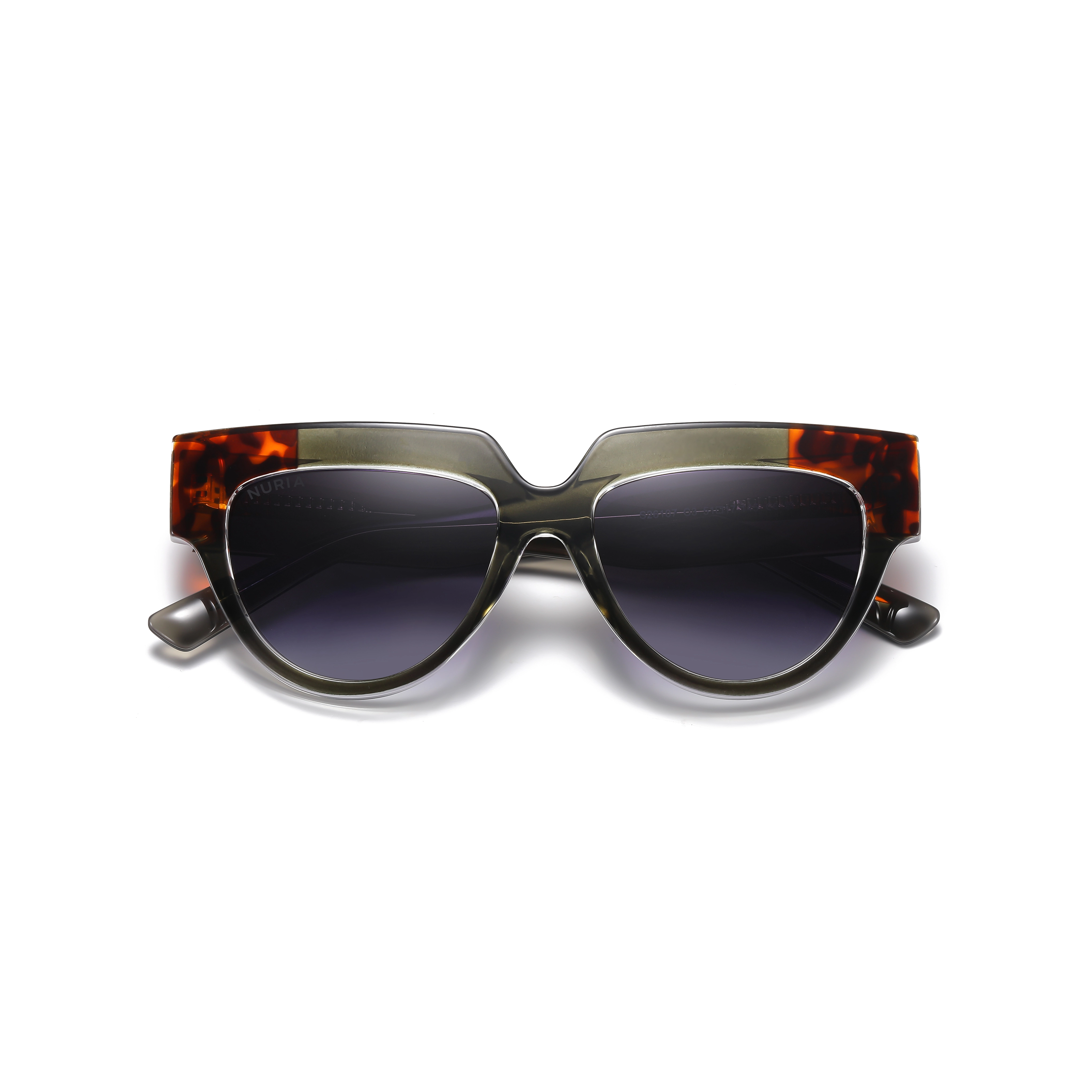 Ochelari de Soare NURIA cu Ramă Pătrată Urban Edge Olive Tortoise [4]