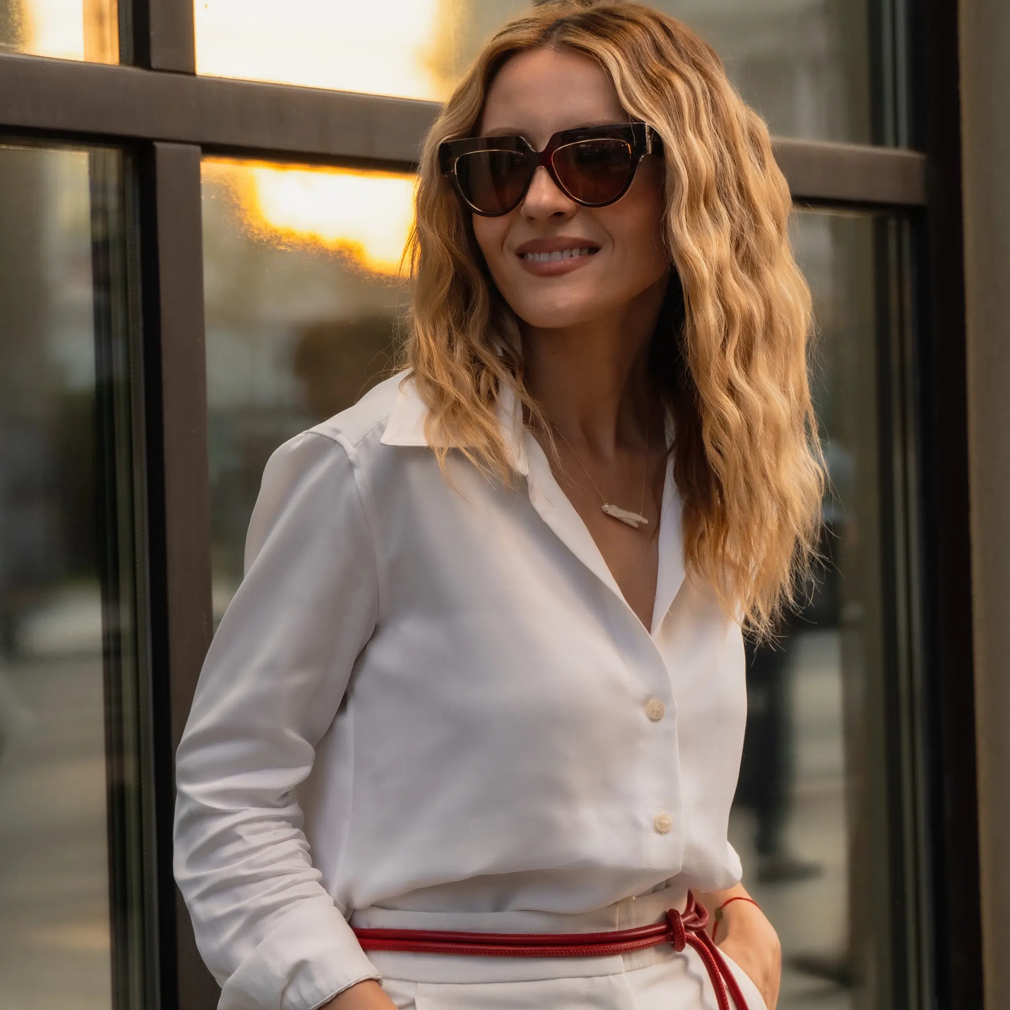 Ochelari de Soare NURIA cu Ramă Pătrată Urban Edge Olive Tortoise [7]
