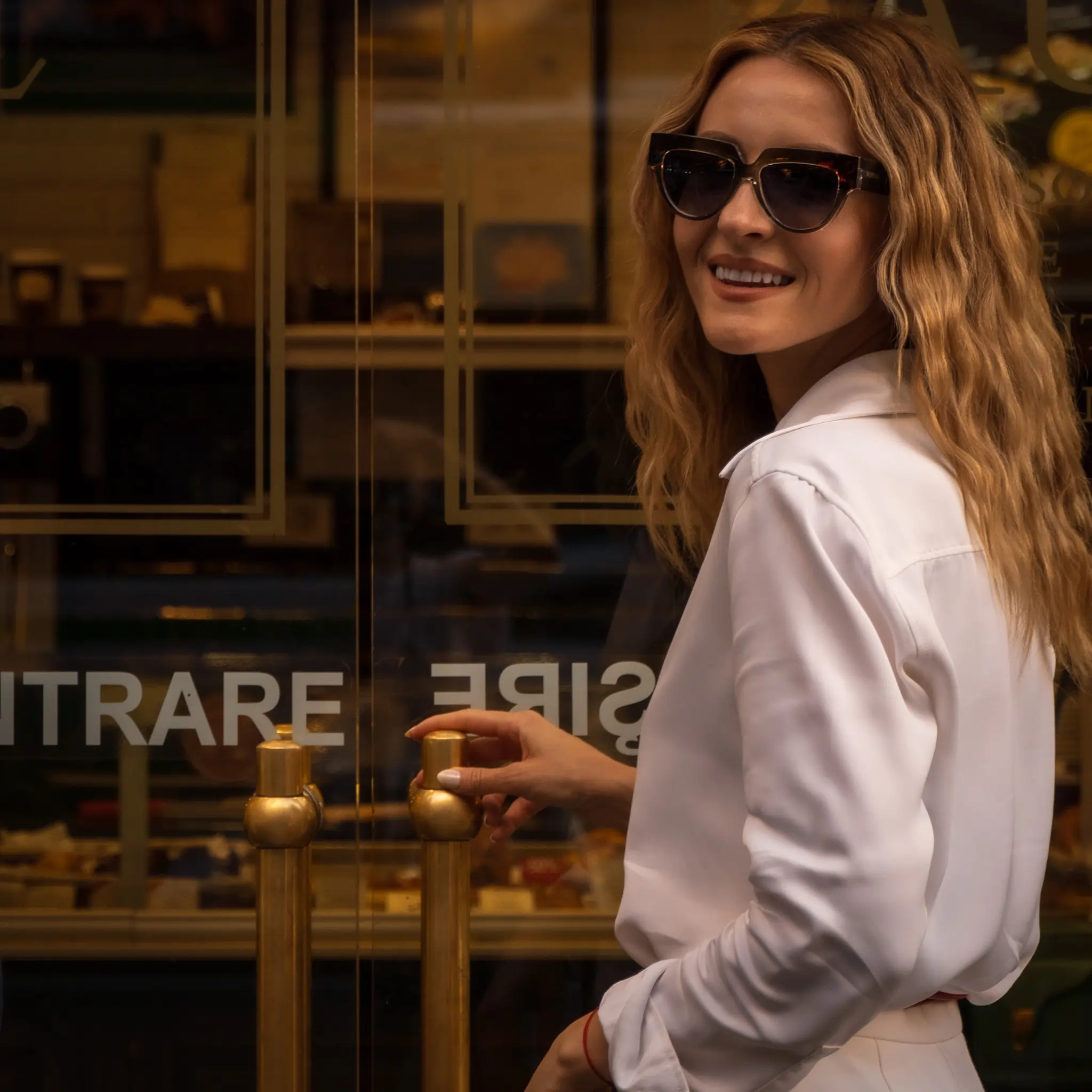 Ochelari de Soare NURIA cu Ramă Pătrată Urban Edge Olive Tortoise [8]