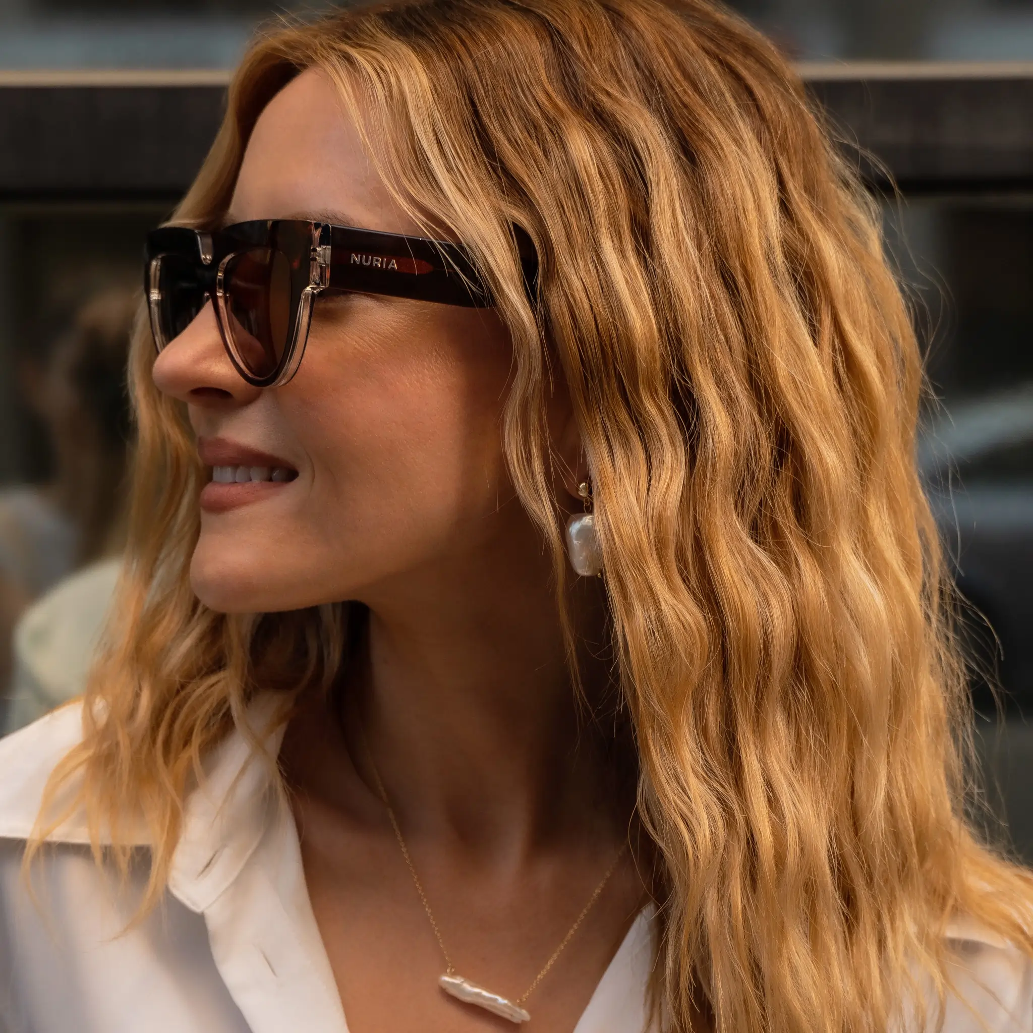 Ochelari de Soare NURIA cu Ramă Pătrată Urban Edge Ruby Tortoise [4]
