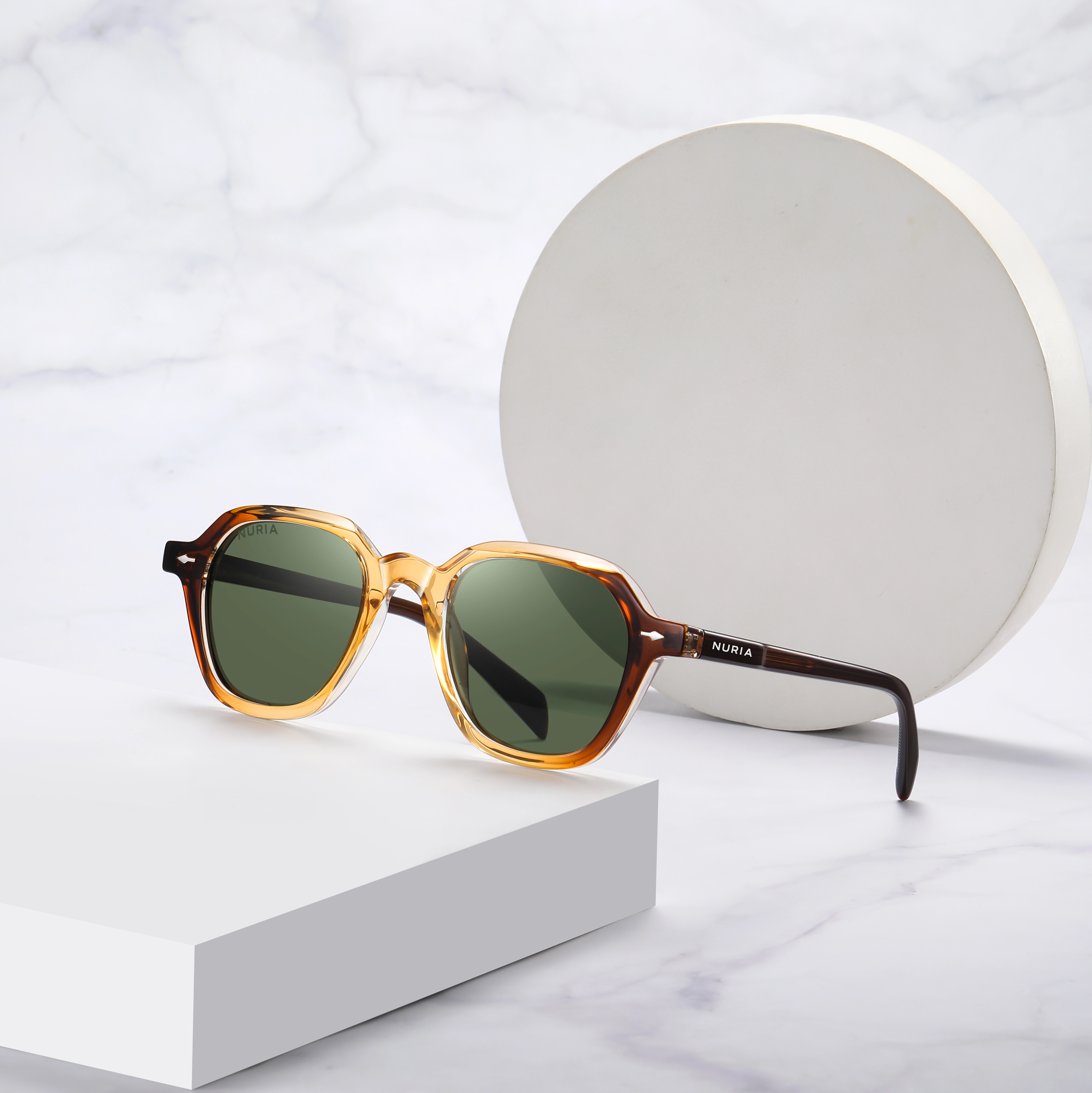 Ochelari de Soare NURIA cu Ramă Rotundă Eclipse Radiance Amber [6]