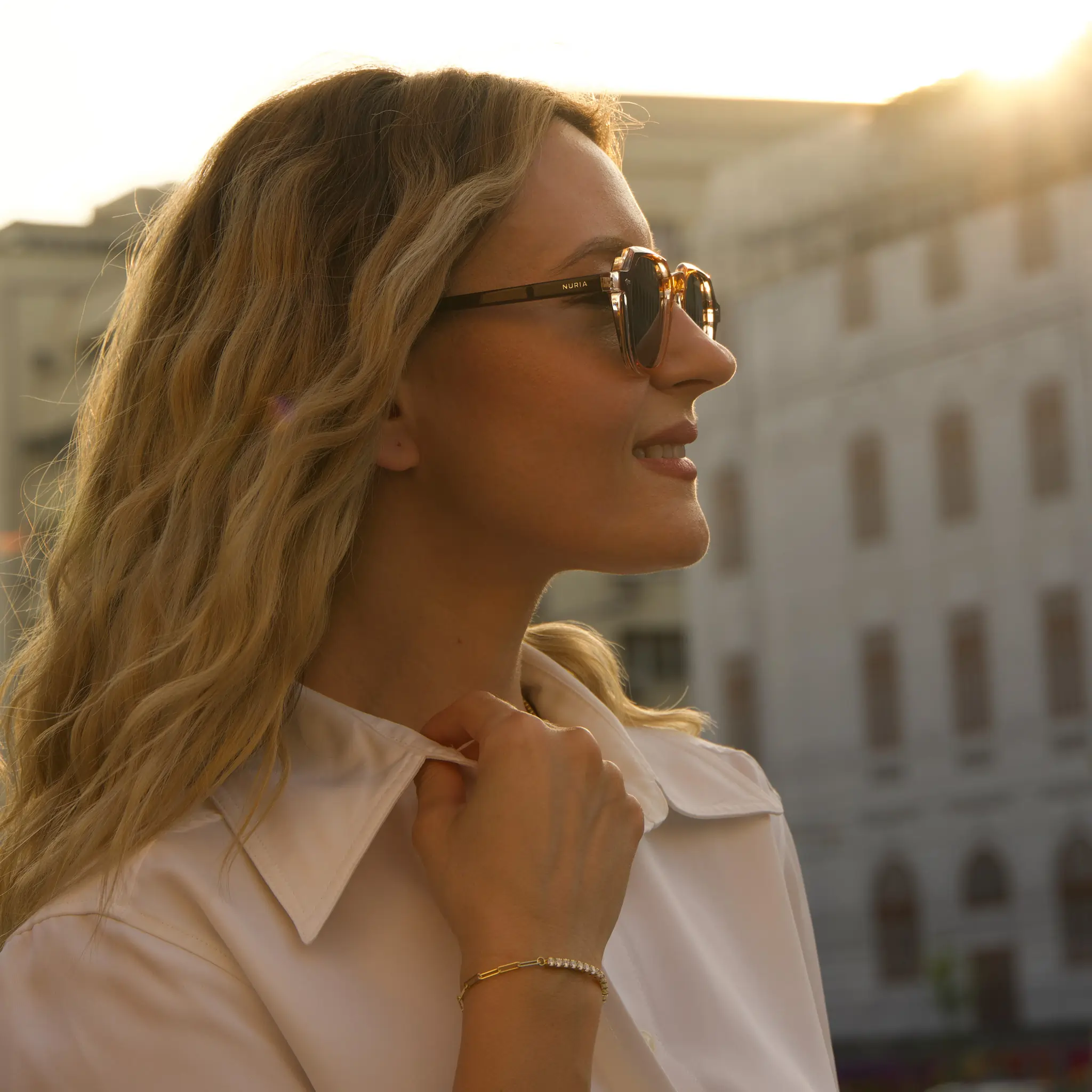 Ochelari de Soare NURIA cu Ramă Rotundă Eclipse Radiance Amber [8]