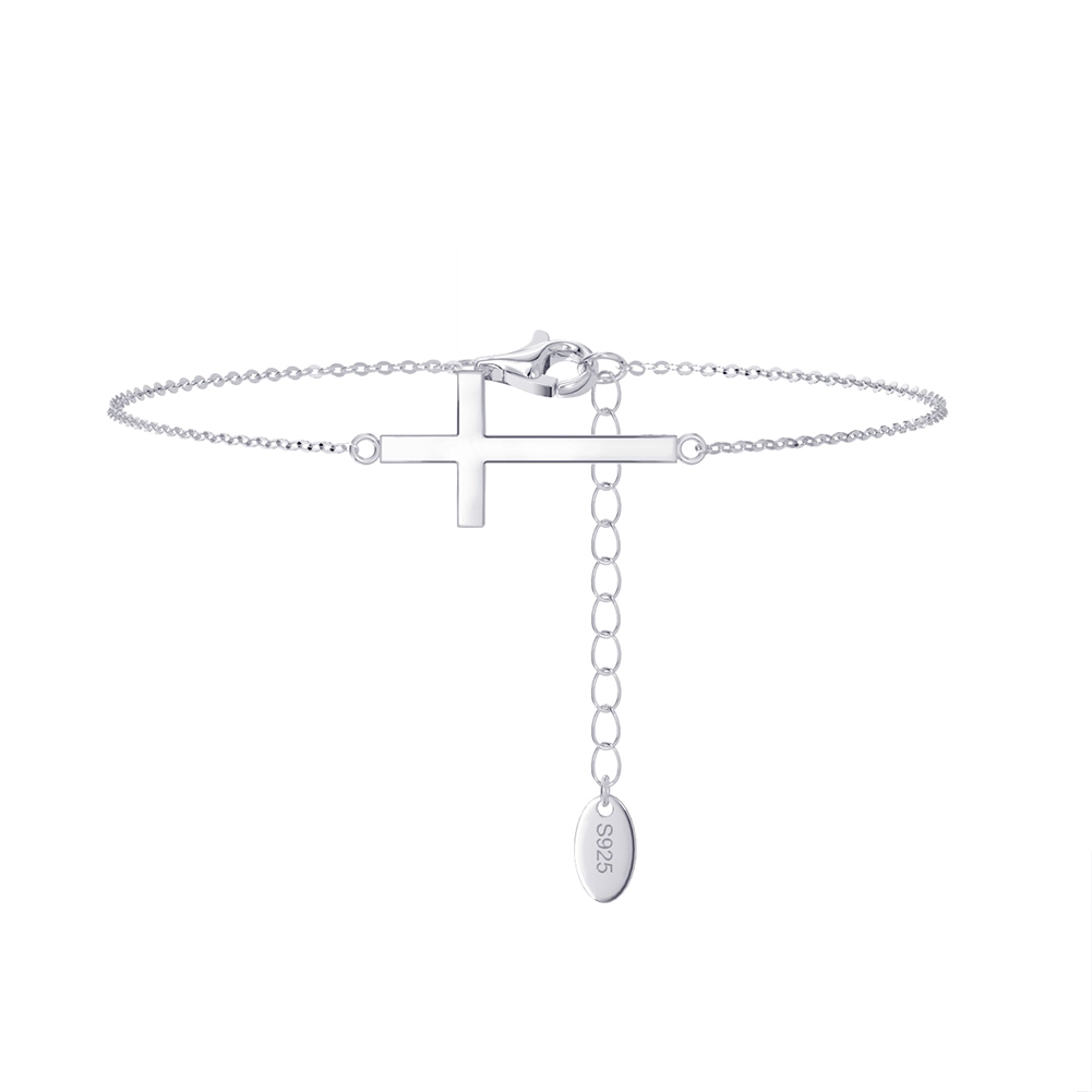 Set Colier, Brățară de Mână și Brățară de Picior Sterling Silver Cross [2]