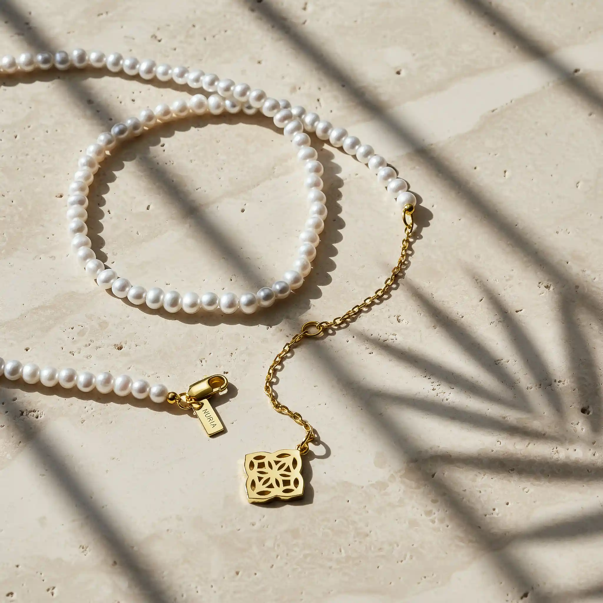 Set Colier și Brățară Argint cu perle naturale de cultură mici Inimă Argintiu [2]