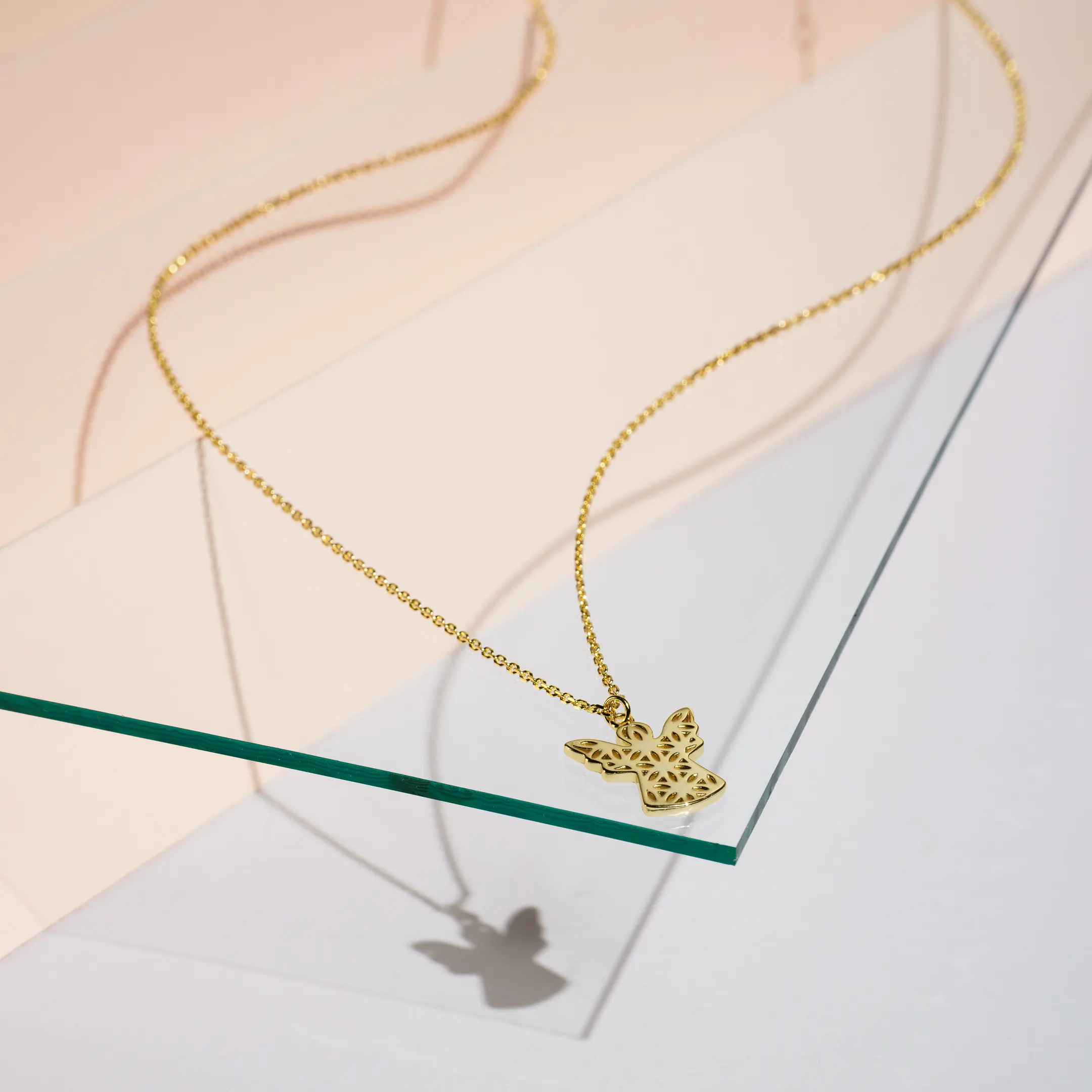 Set Colier și Cercei din argint Înger Auriu Inner Code [2]