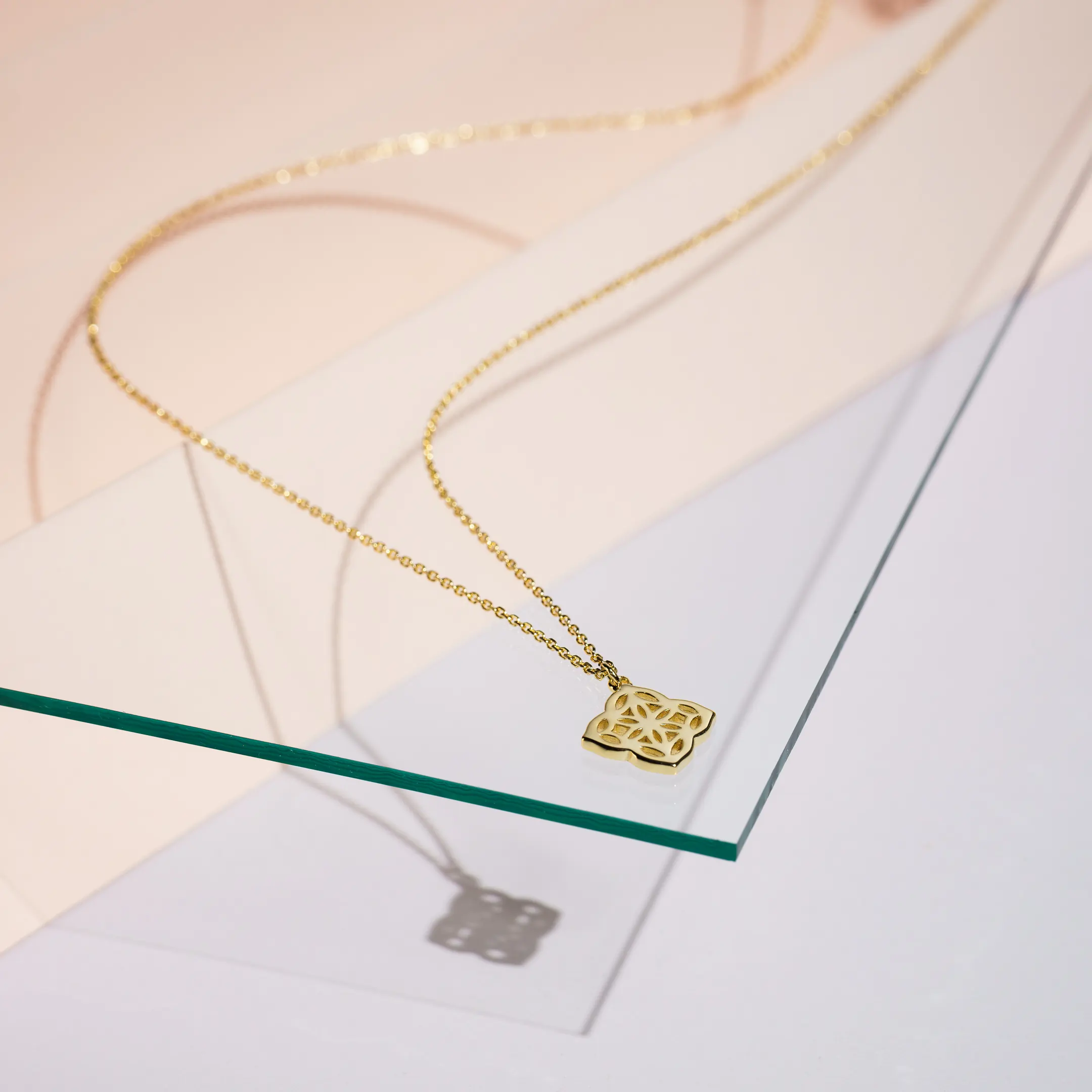 Set Colier și Cercei din argint Inimă Auriu Inner Code [2]