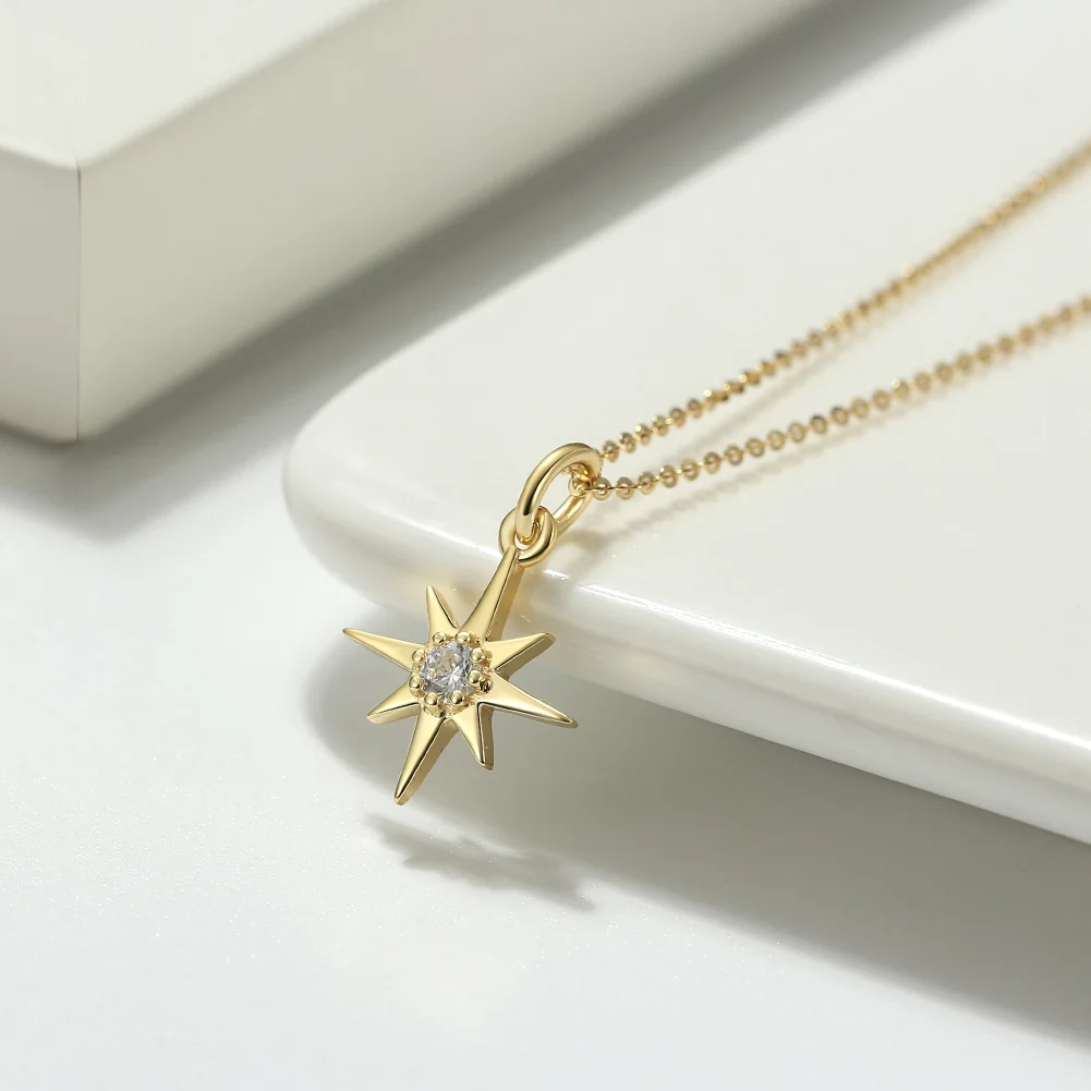 Set Colier și Cercei din Argint North Star Gold [2]