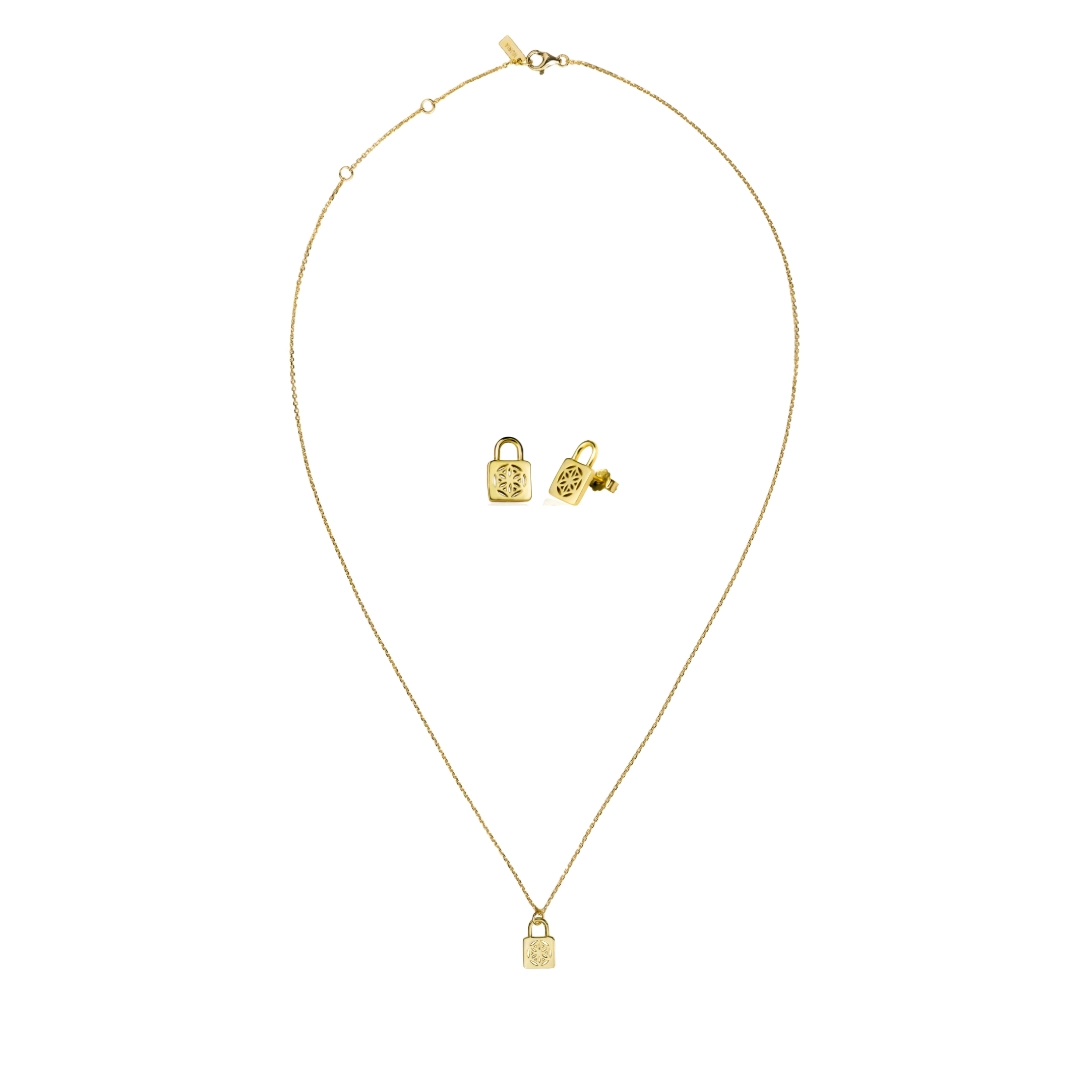 Set Colier și Cercei din argint Sigiliu Auriu Inner Code [1]