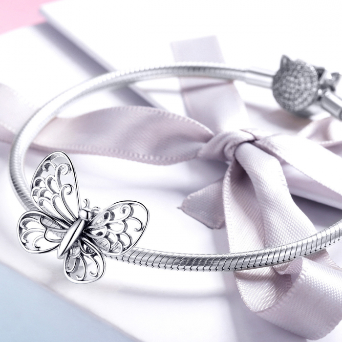 Talisman din argint Butterfly [2]