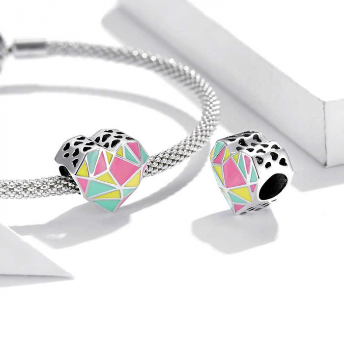 Talisman din argint Elastic Heart [4]