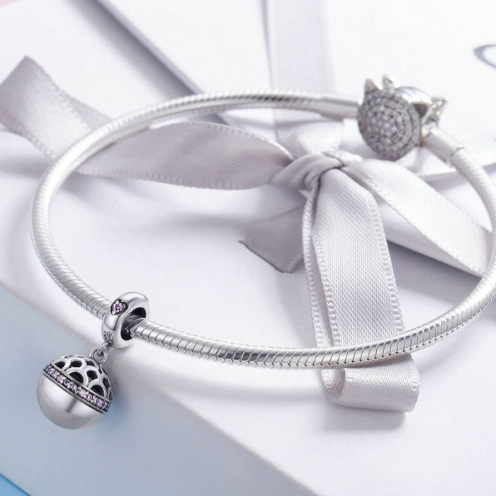 Talisman din argint Pink Heart Box [4]