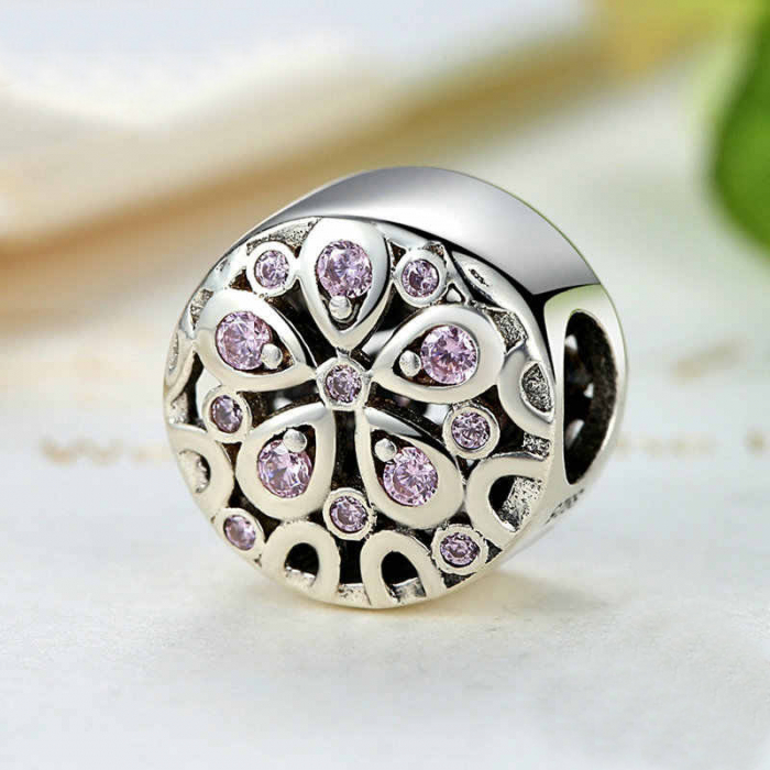 Talisman din argint Pink Lotus [3]