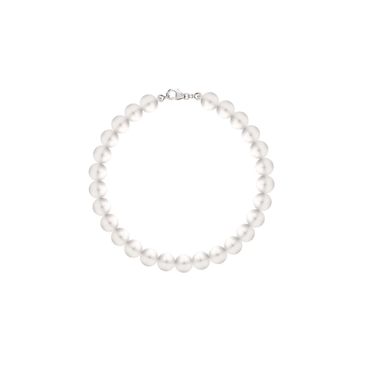 Brățări din argint - Brățară Argint cu perle naturale de cultură Large Pearl String Argintiu