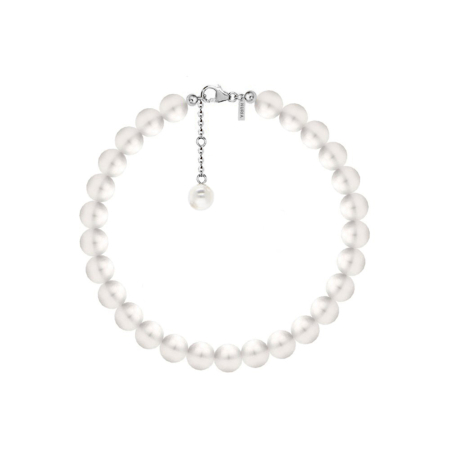 Brățări - Brățară Argint cu perle naturale de cultură Large Pearl String Argintiu