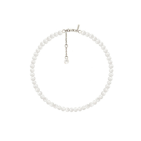 Bijuterii Perle Naturale - Brățară Argint cu perle naturale de cultură Small Pearl String Argintiu