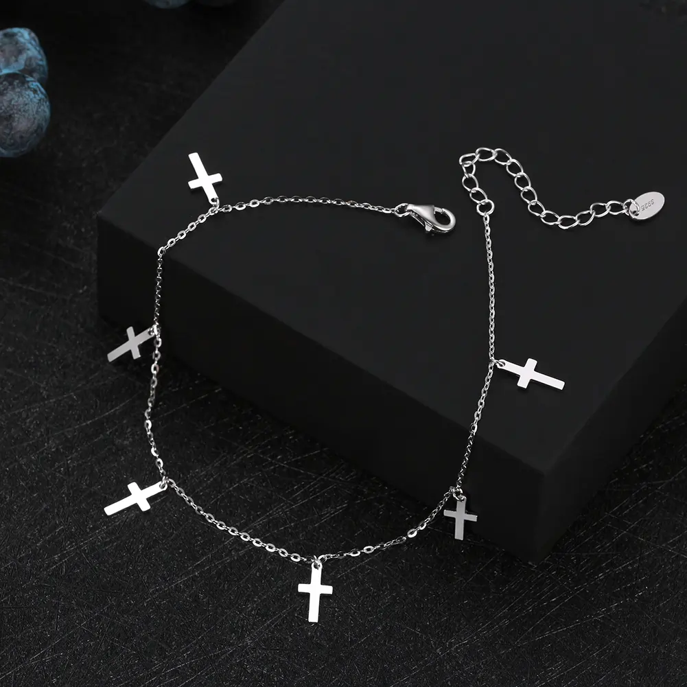 Brățări de picior - Brățară de picior din Argint Silver Cross