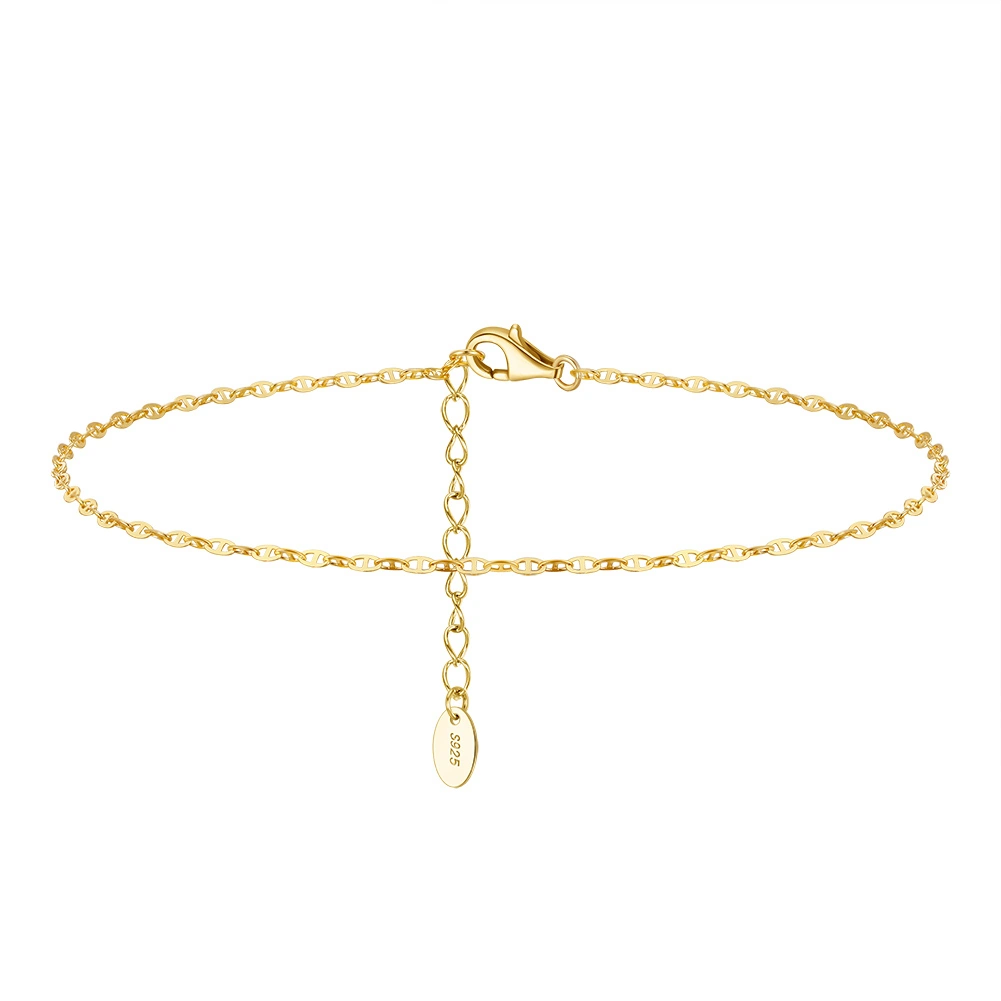 Produse Noi - Brățară de picior din argint Mariner Auriu