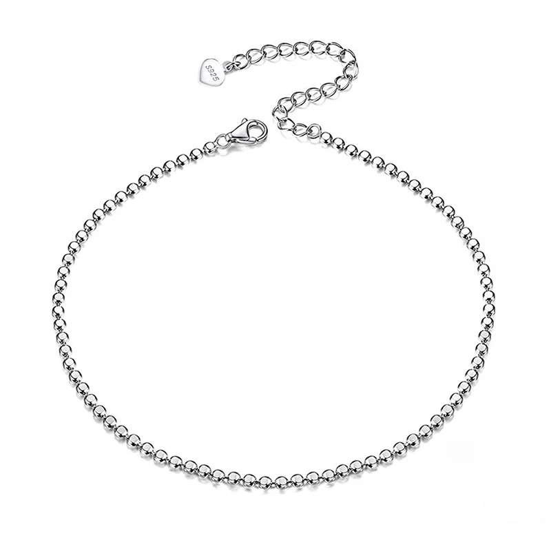 Produse Noi - Brățară de picior din Argint Silver Bead