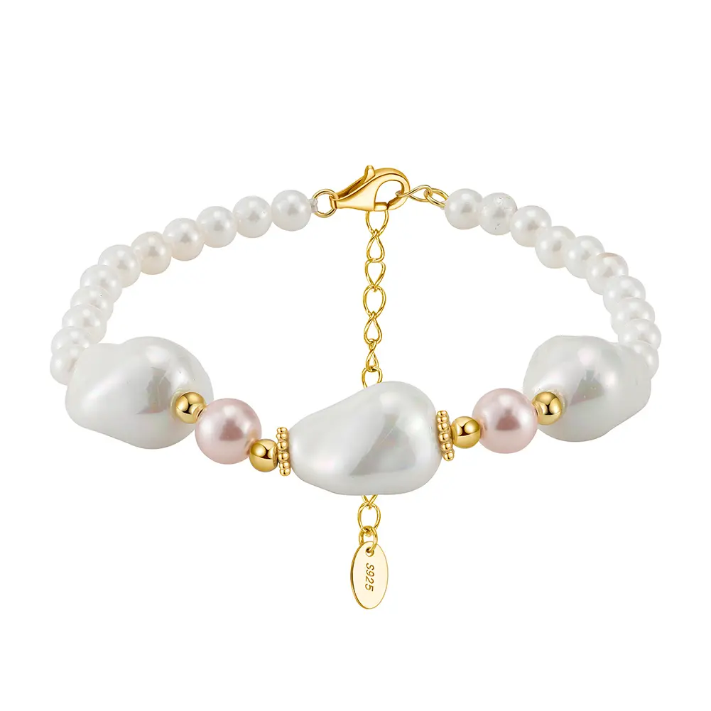 Brățări - Brățară din Argint Baroque Pearl Harmony