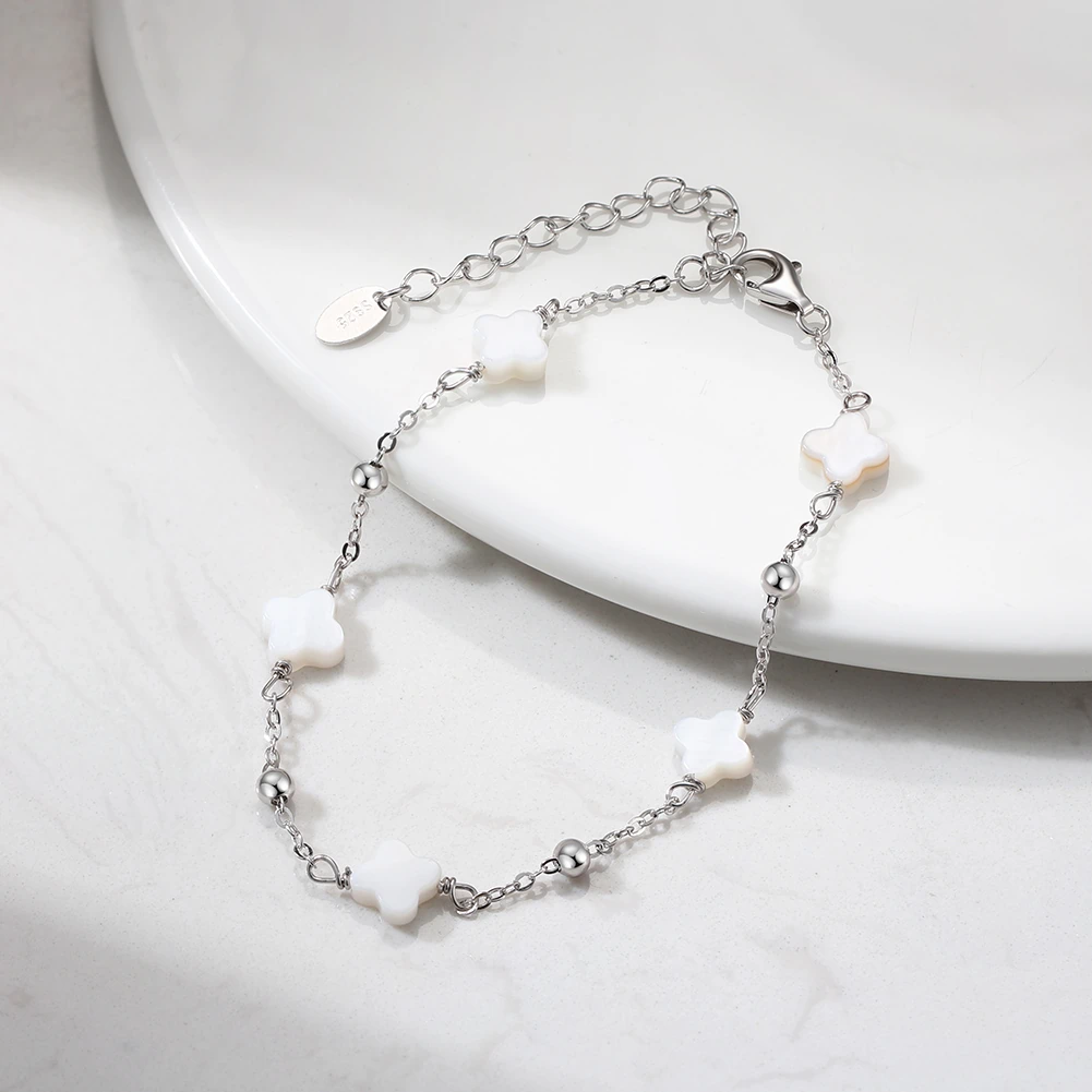 Brățări - Brățară din Argint Clover Beads Silver