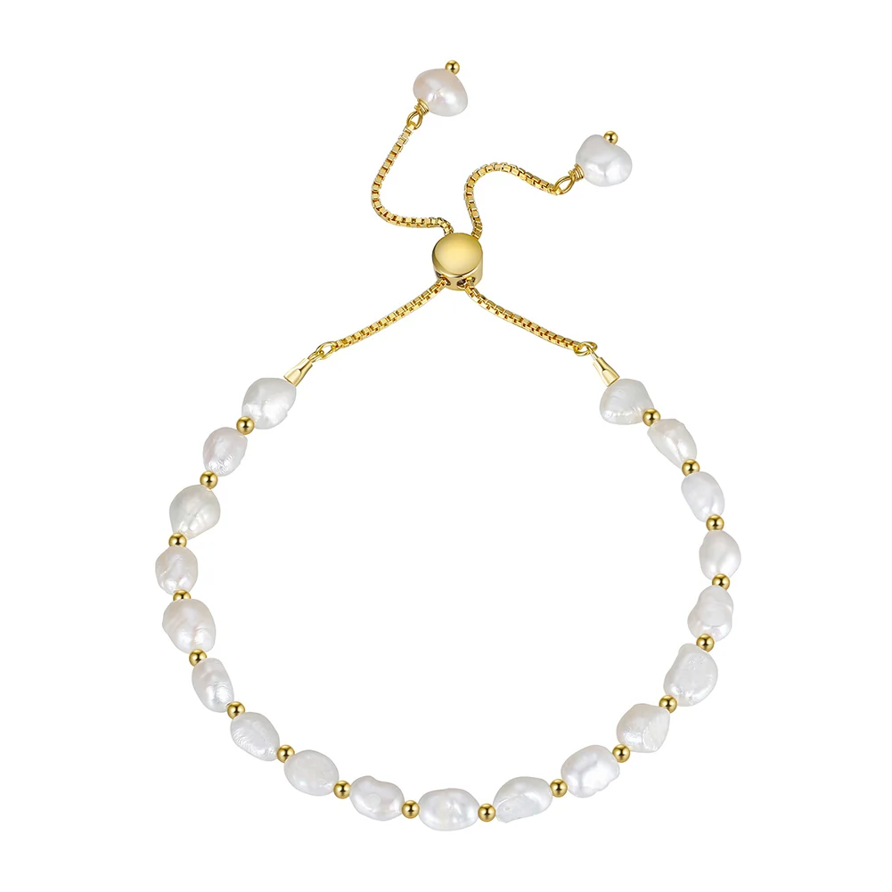 Bijuterii Perle Naturale - Brățară din Argint cu perle naturale de cultură Lustrous Elegance
