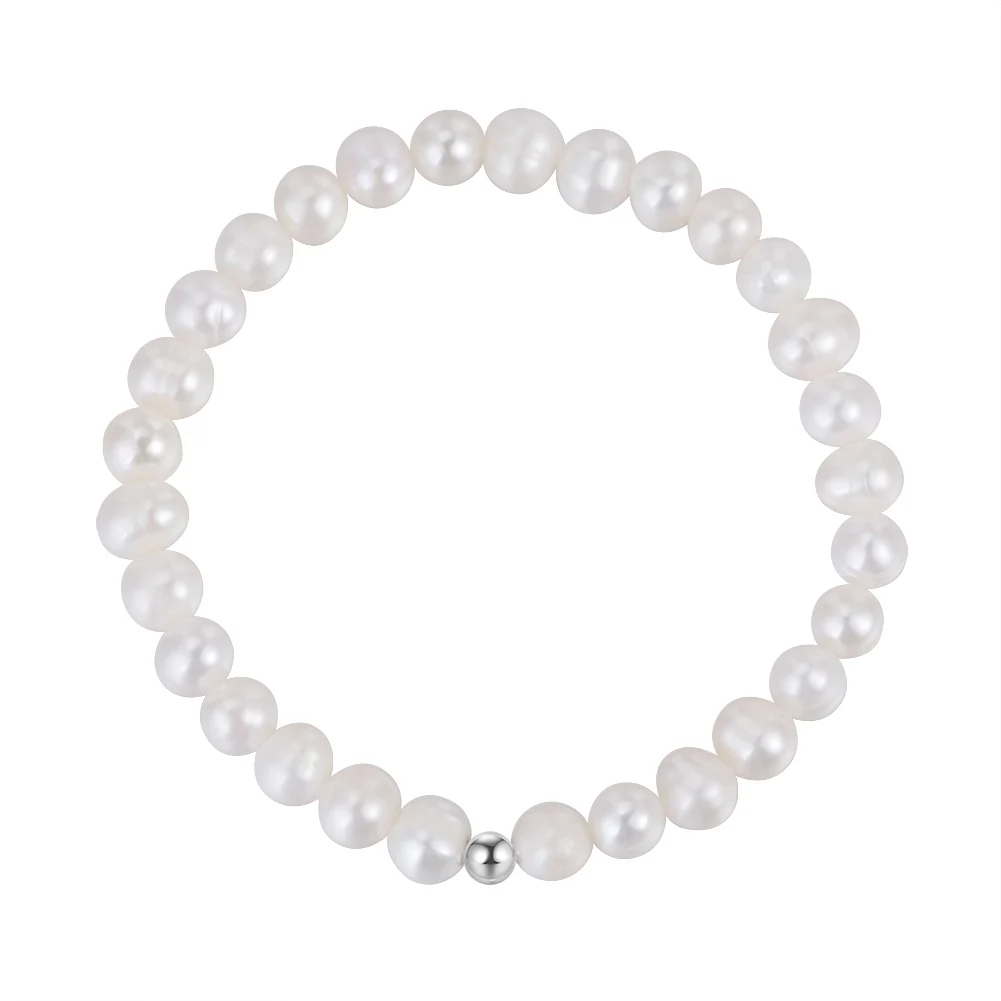 Bijuterii Perle Naturale - Brățară din Argint cu perle naturale de cultură Lustrous Pearl Embrace
