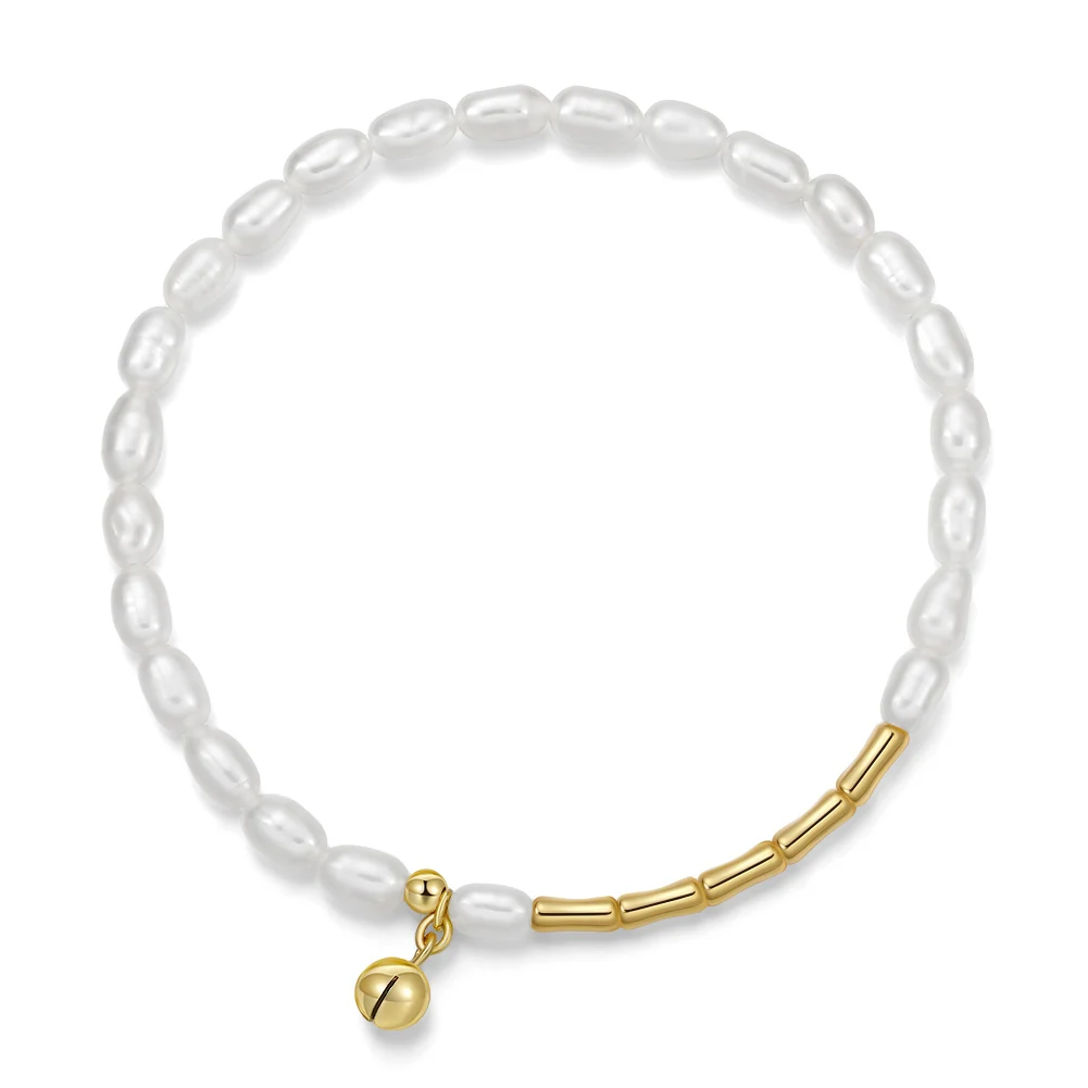 Brățări - Brățară din Argint cu Perle Naturale de Cultură Pearl Melody Gold