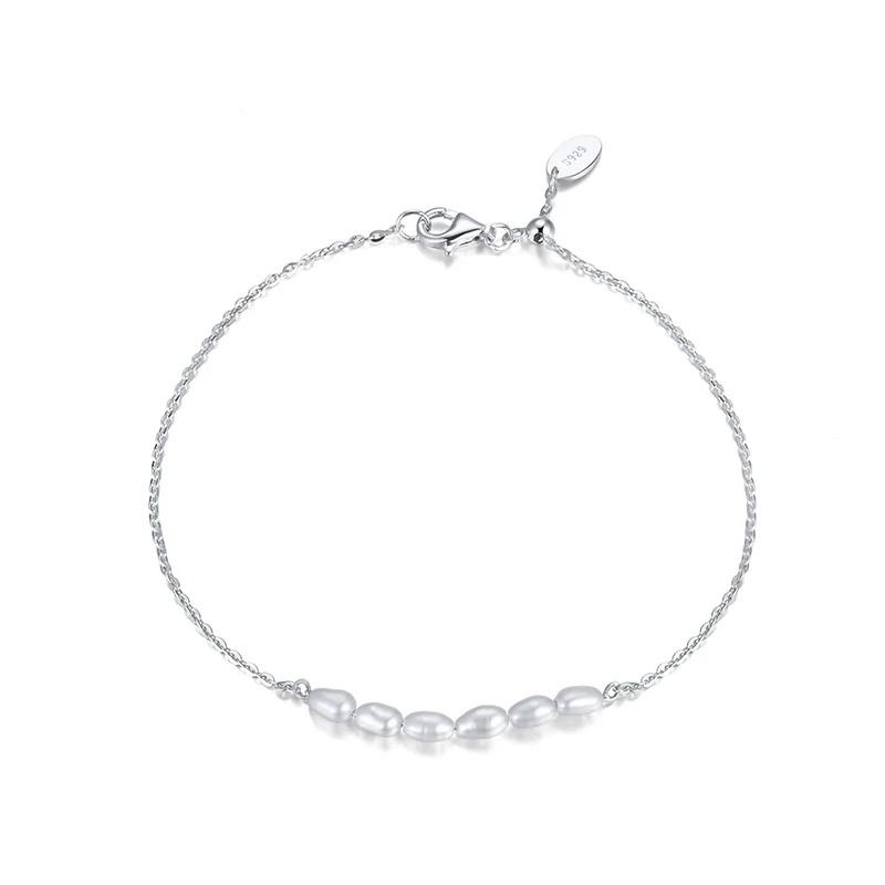 Brățări - Brățară din Argint cu perle naturale de cultură Silver Serenity
